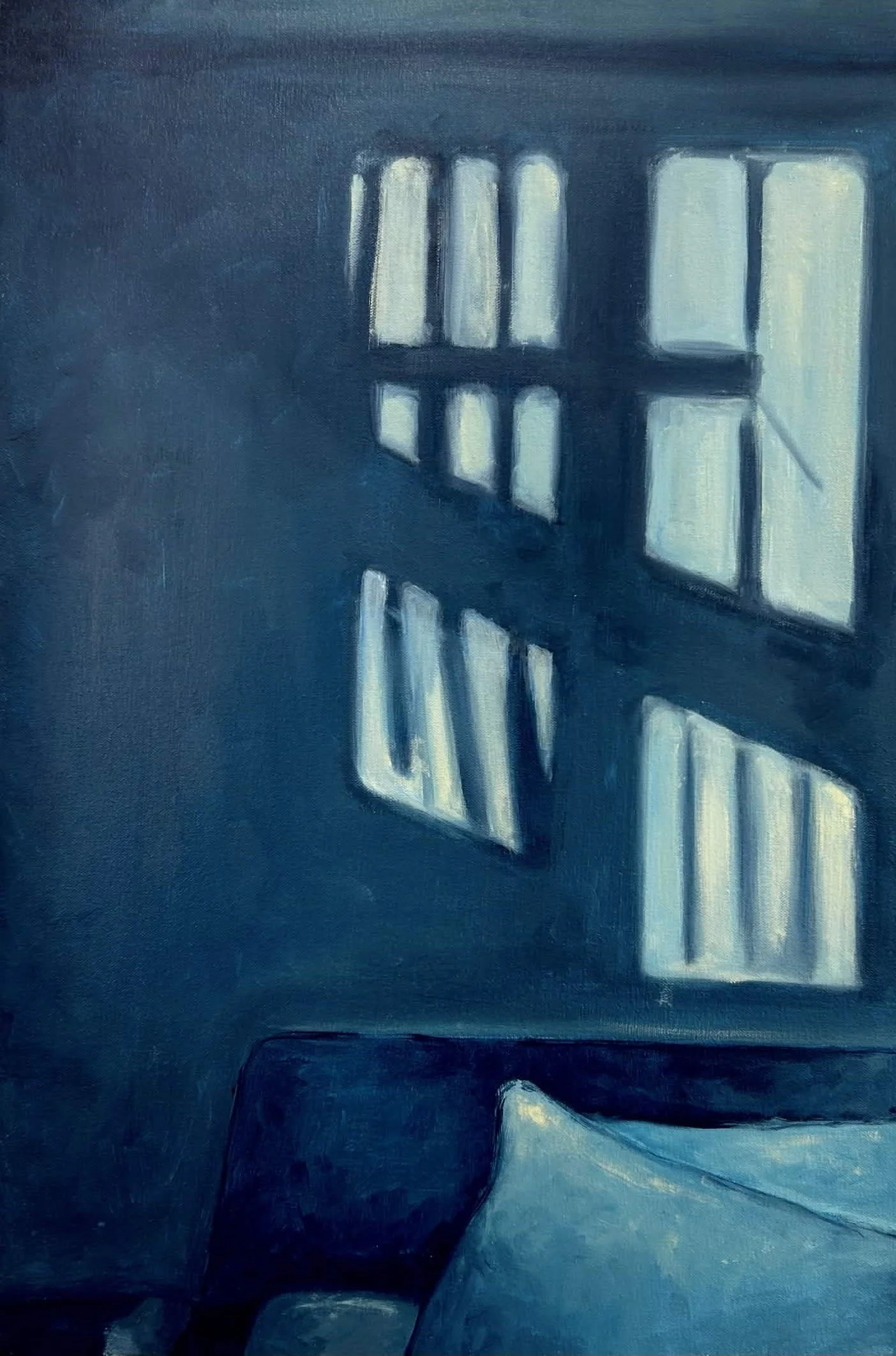 1 AM in Beirut (2025), 60 x 40 cm, acrylic on canvas