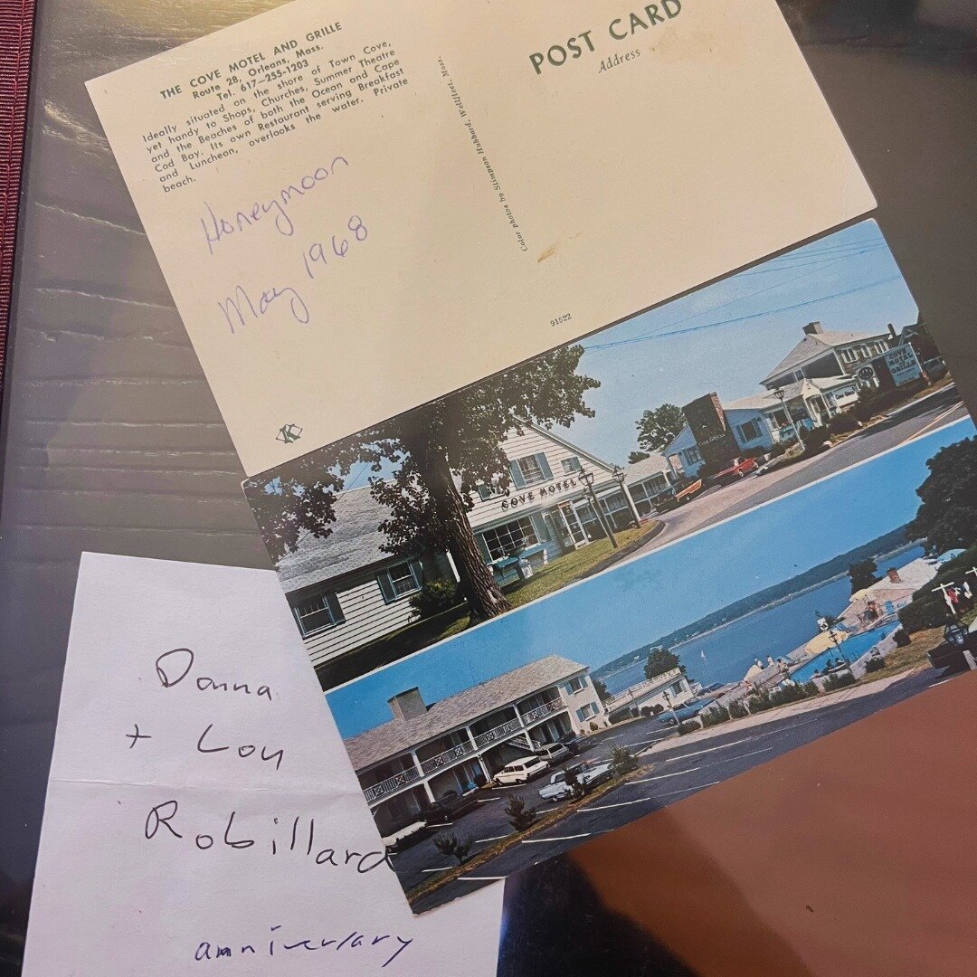 A throwback for the ages! Guests of The Cove, Donna &amp; Lou, sent a postcard from their anniversary vacation.