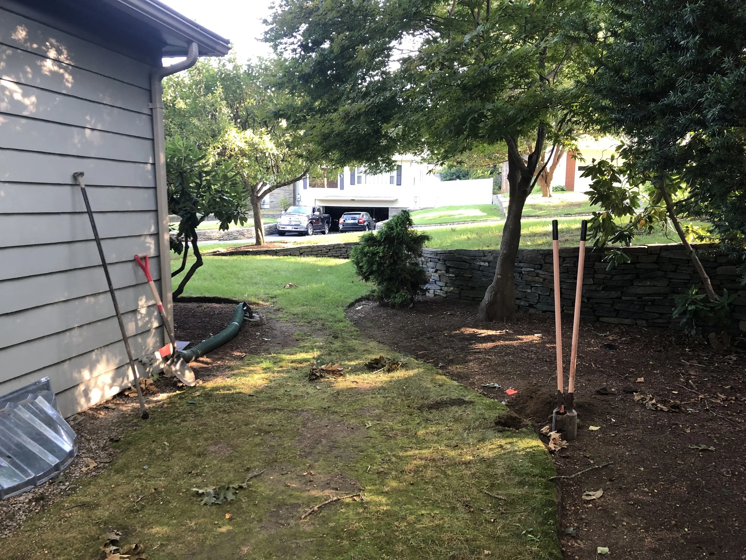 Before. Footing layout. 