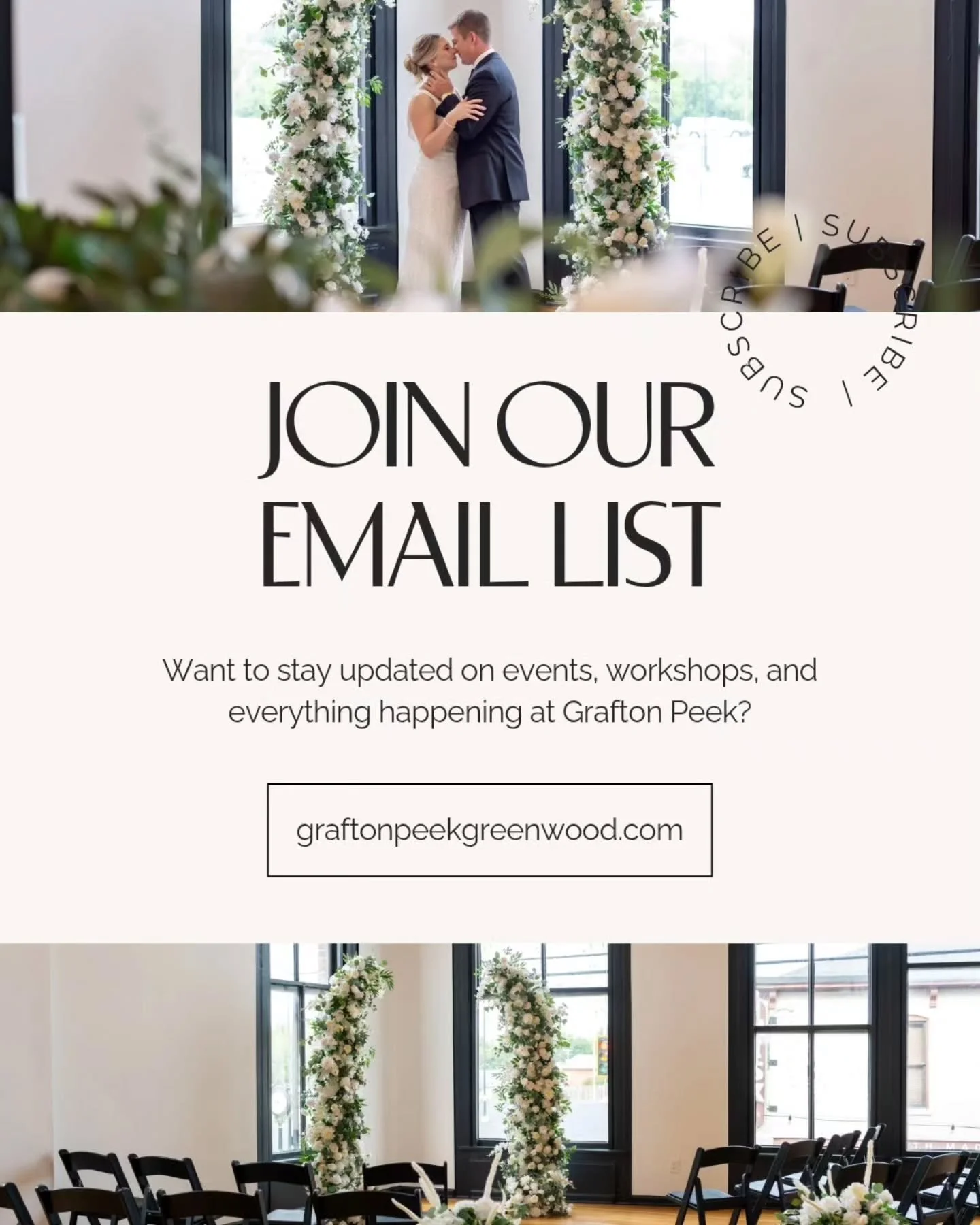 Join our email list! ✉️✨

It&rsquo;s the best way to hear what&rsquo;s coming up &mdash; before anyone else.

Sign up through the link in our bio or visit our website!

📸: @photogbossbabe

#GraftonPeekSocialHall #GreenwoodIN #WhereGreenwoodGathers #