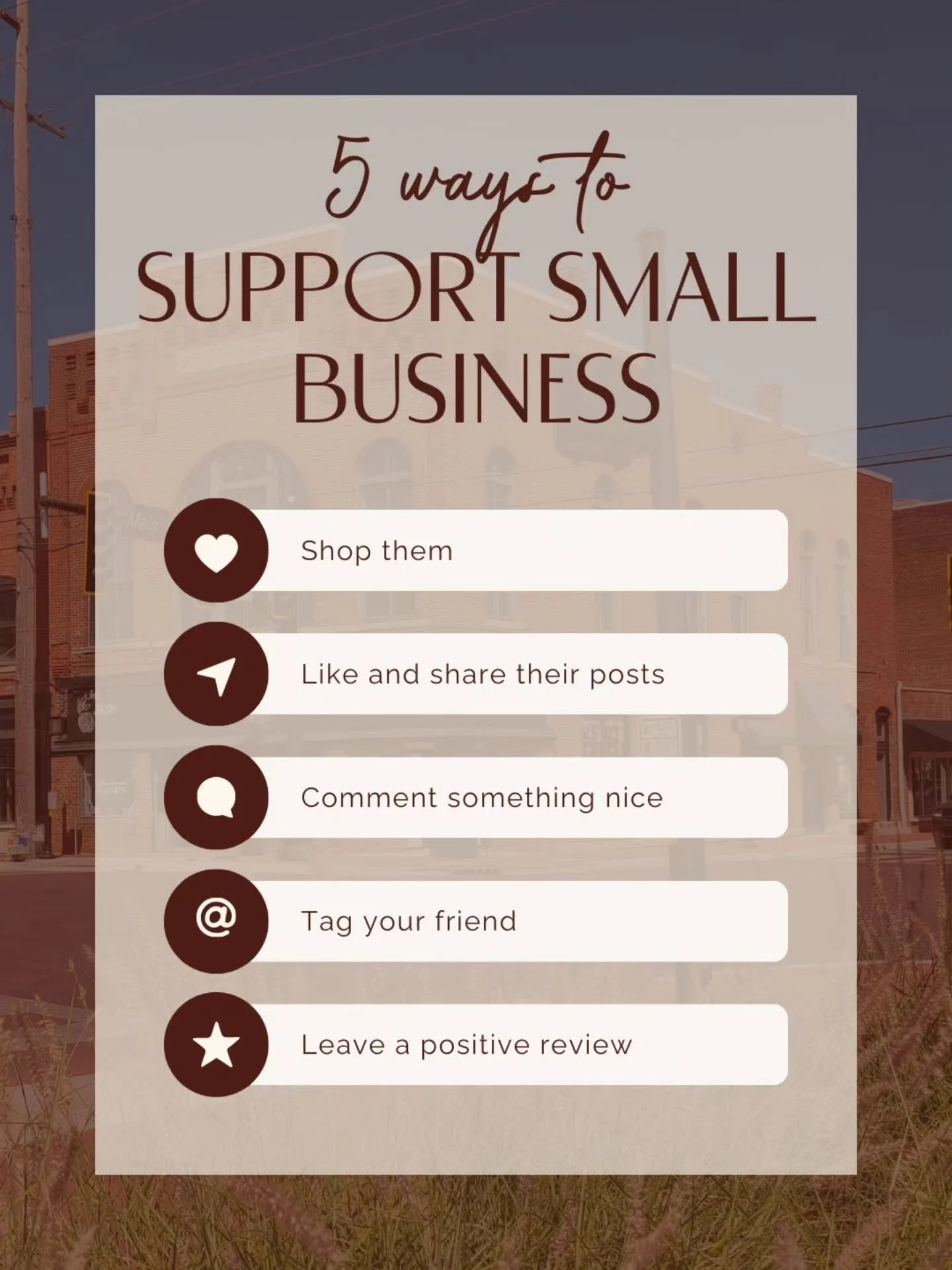You hear it all the time, right? &ldquo;Support small business.&rdquo;
But do we really live it?

It isn&rsquo;t always the easiest choice, but small businesses are the ones growing your community, creating gathering places, and keeping neighborhoods