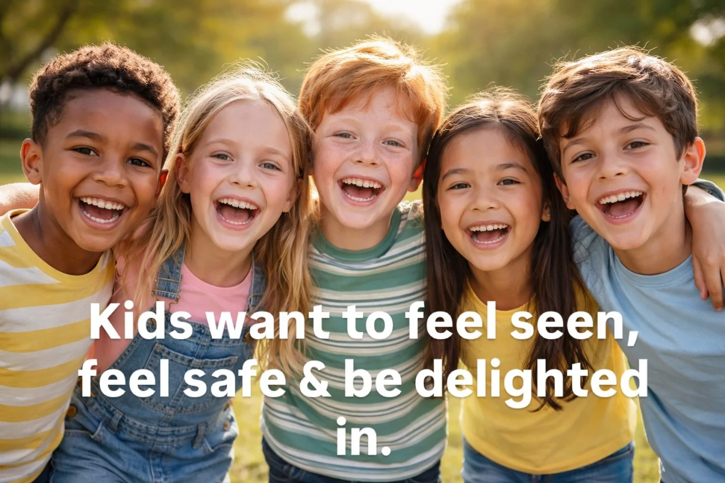 Kids need- food, shelter, &amp; clothing. They want- to feel seen, feel safe &amp; be delighted in.  How are we doing parents? Are you emotionally available, can you set healthy boundaries, or are you operating from a place of fear &amp; guilt?
