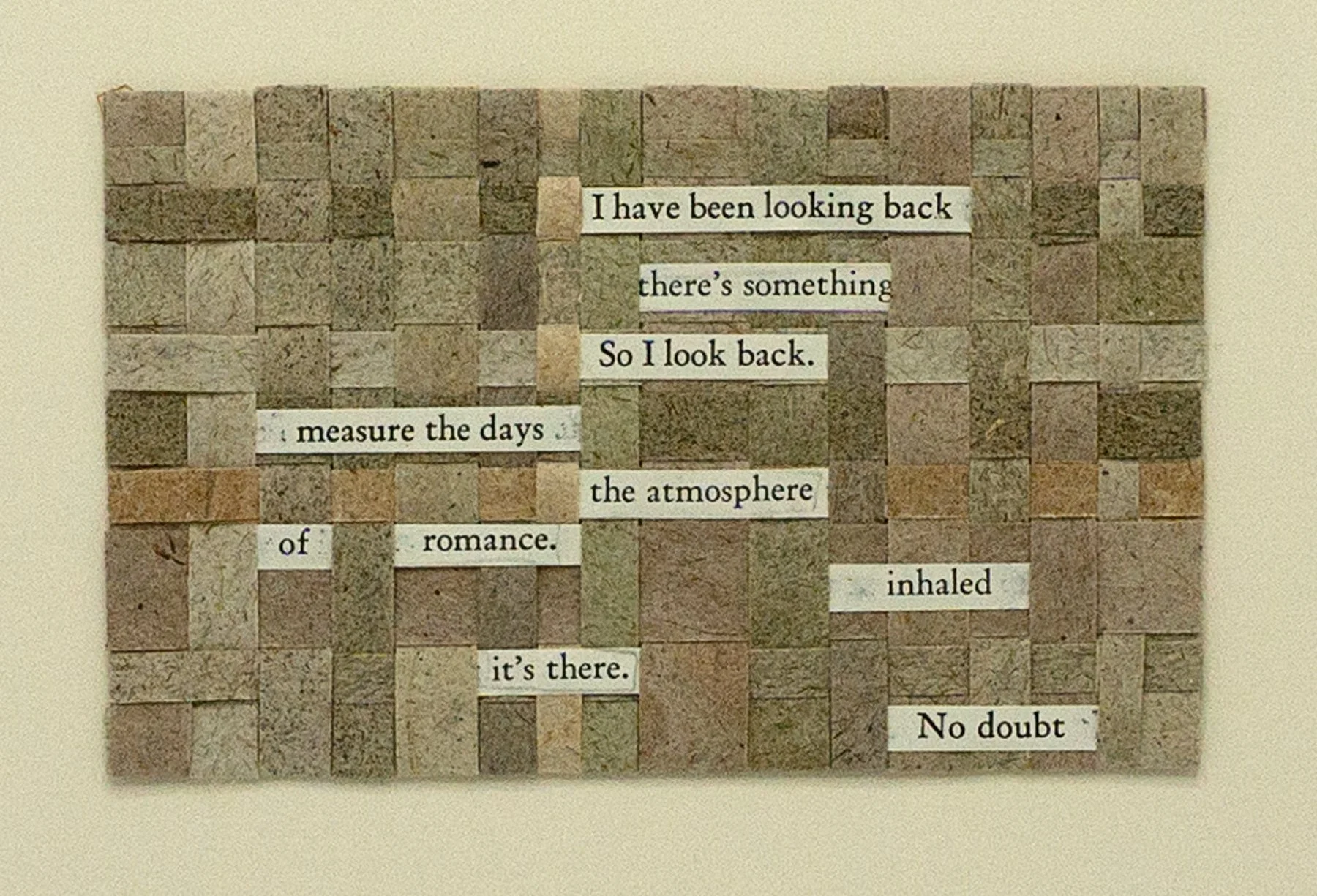 I Have Been Looking Back, 3 x 5 in.