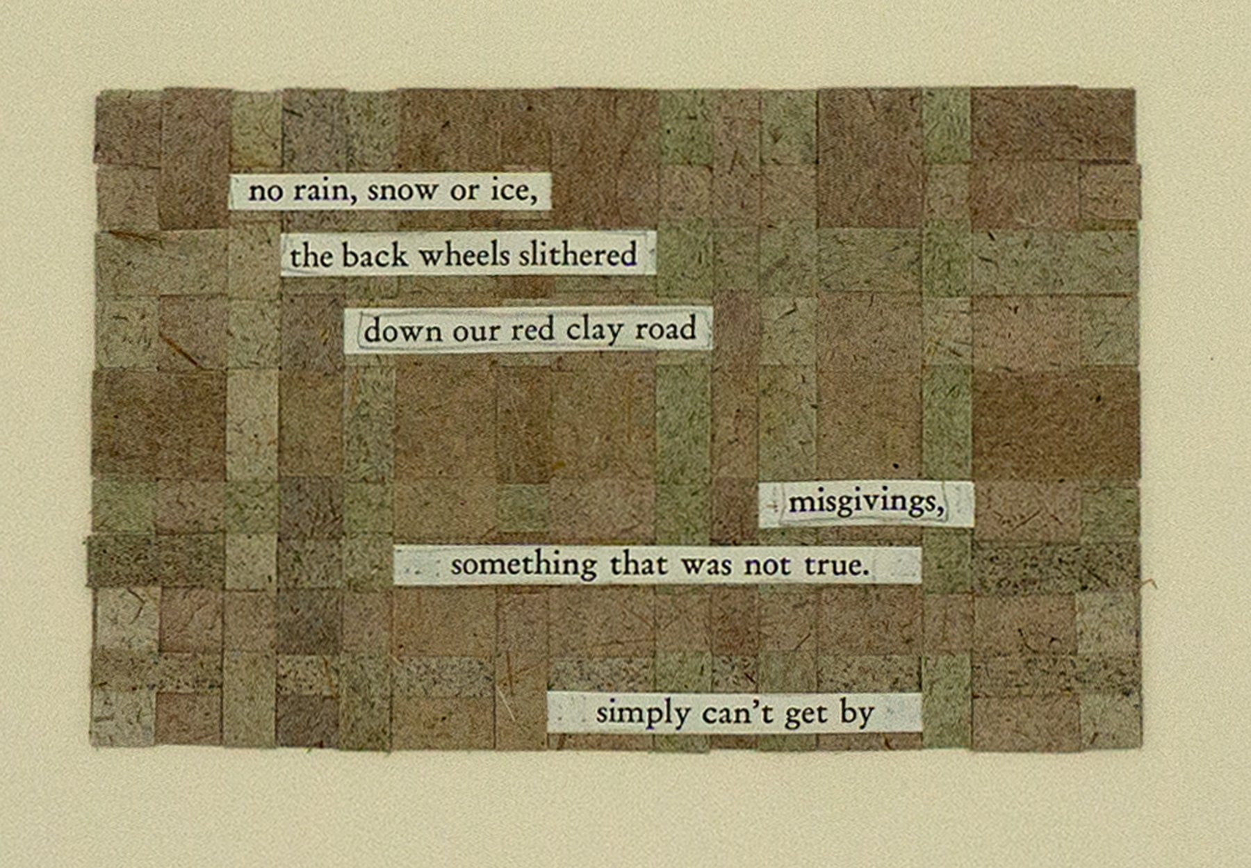 No Rain Snow or Ice, 3 x 5 in.