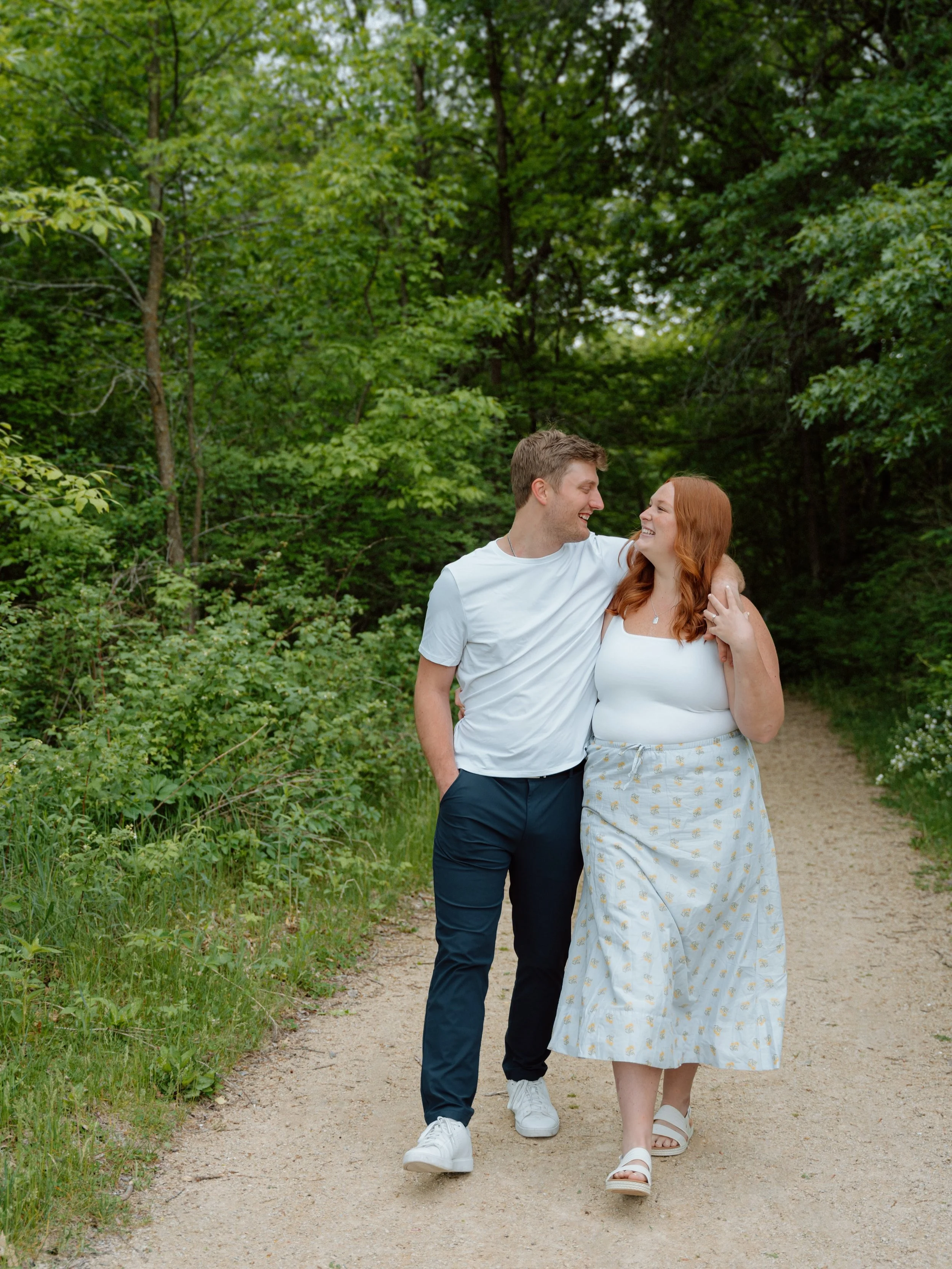 A love so true all you do during engagement photos is laugh and smile so much your cheeks hurt! These two are so sweet, grounded, and deeply in love! 

Congratulations to CJ and Abby on their engagement and all the exciting things to follow! 🤍🤍✨
