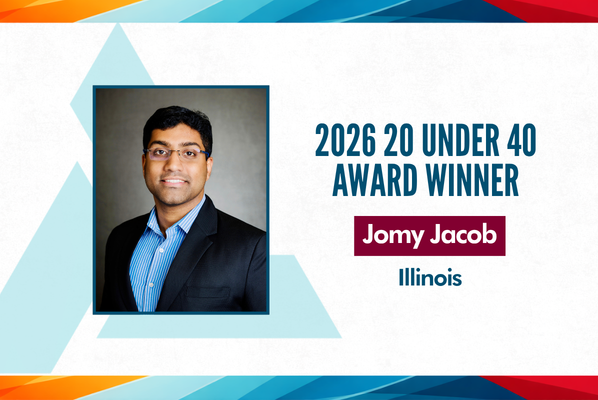 NASCA Press Release: Jomy Jacob Announced as 2026 20 Under 40 Award Winner