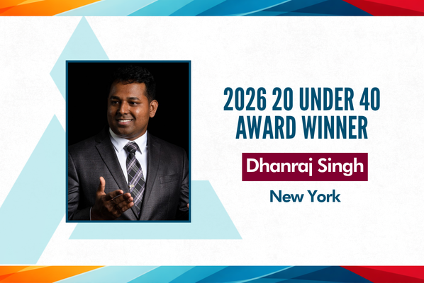 NASCA Press Release: Dhanraj Singh Announced as 2026 20 Under 40 Award Winner