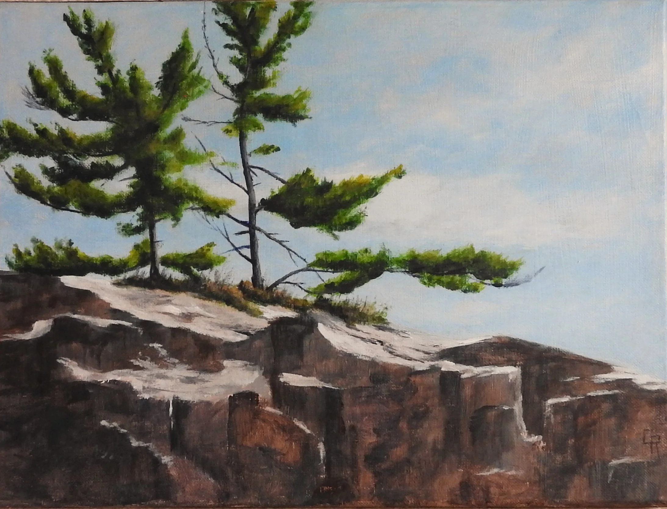 Up Top (16 x 12, acrylic) SOLD