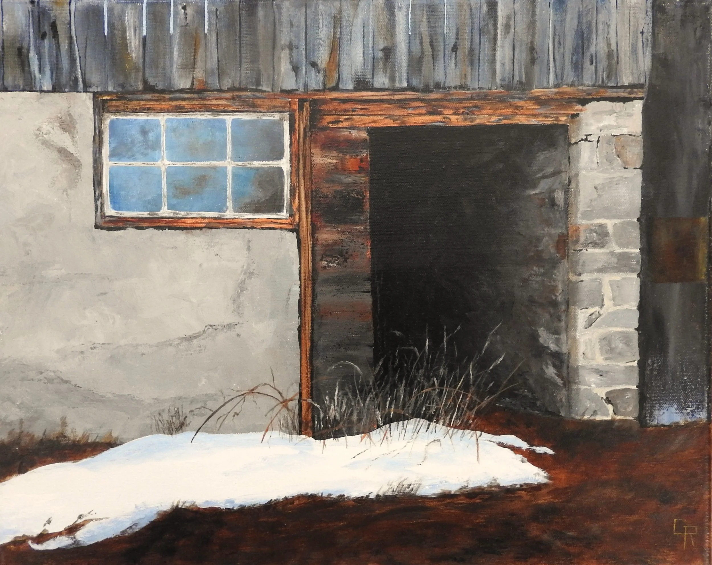 Last Bit of Snow (24 x 18, acylic - Available $300.00 CAN)