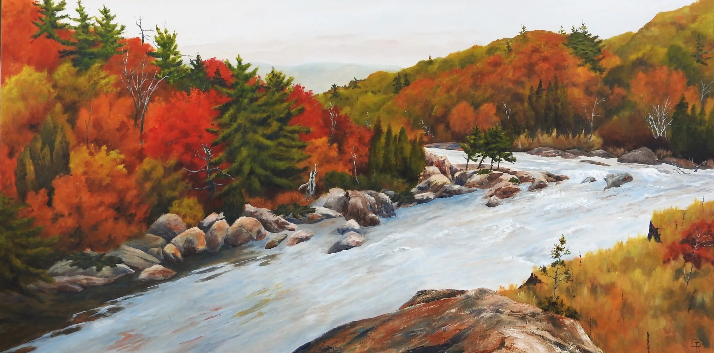 Fall Splendour (60"x30", acrylic)