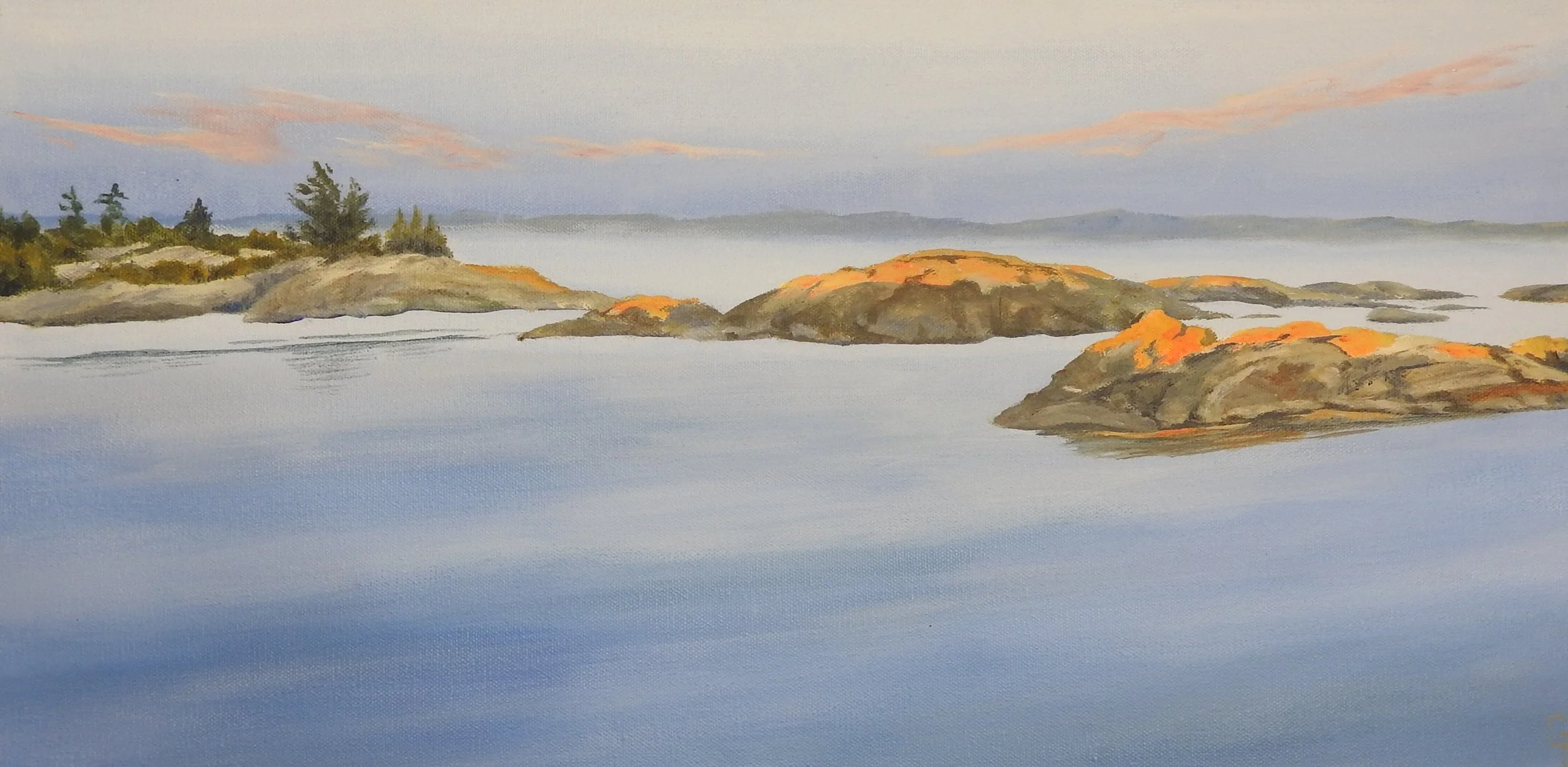 The Light After Sunset (24"x18", acrylic) SOLD