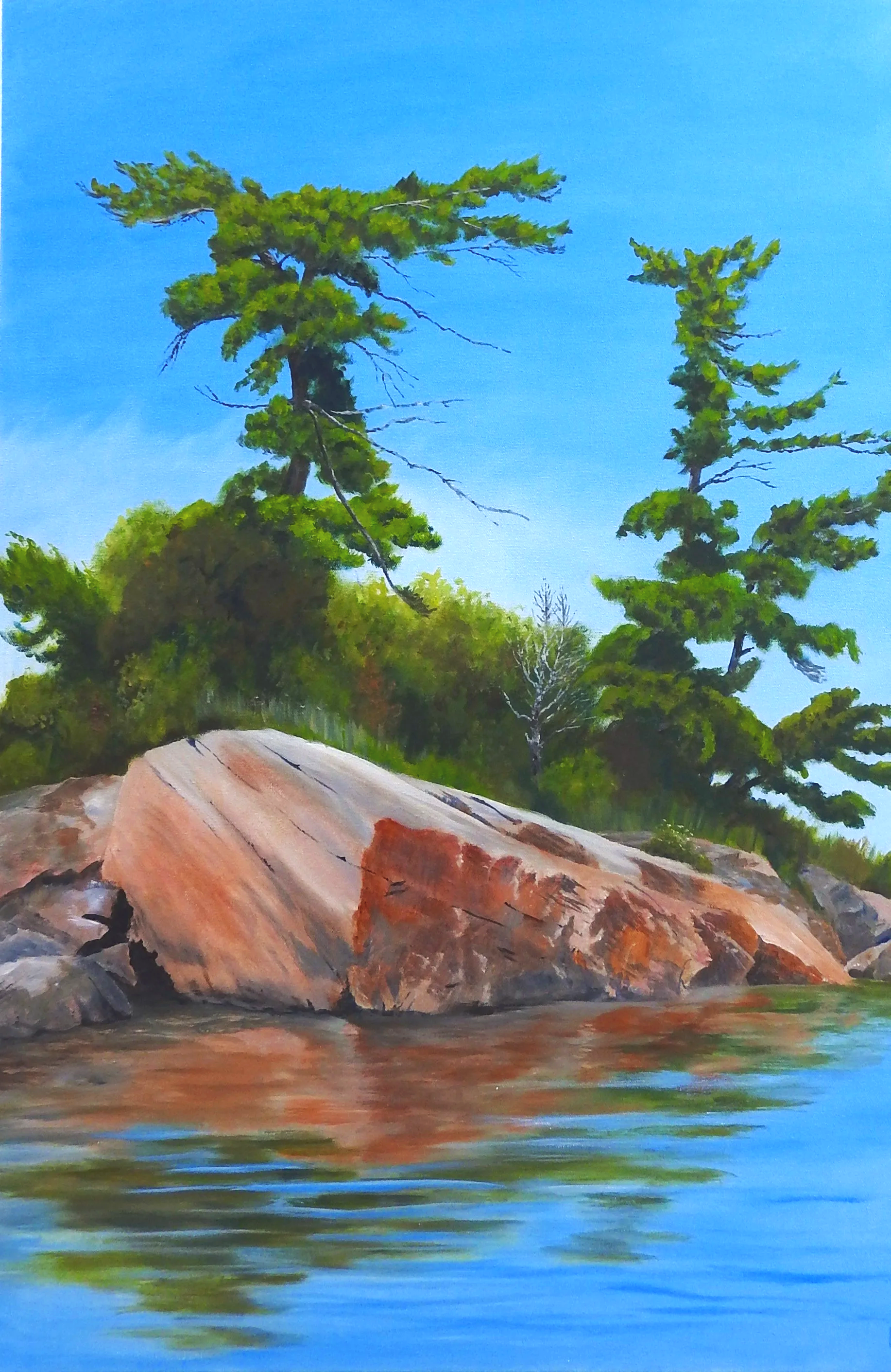 Side by Side (24 x 36, acrylic - AVAILABLE $1000.00 CAN