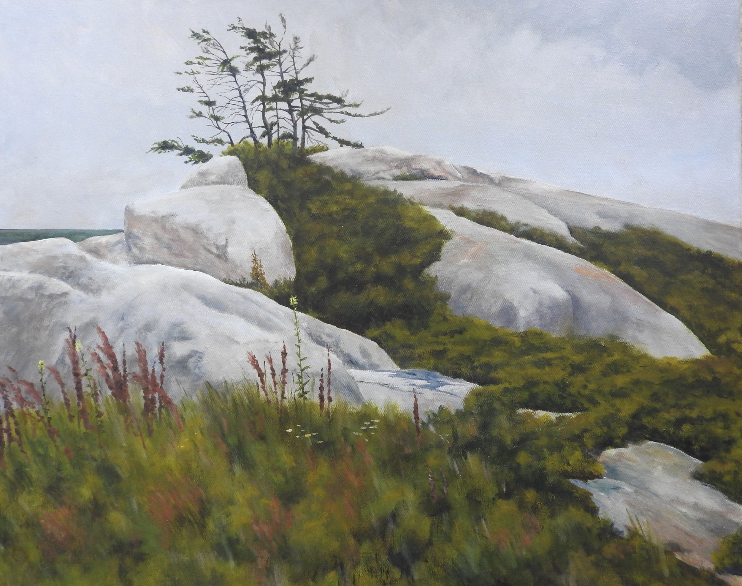 Towards the Sea (36 x 30, acrylic - AVAILABLE $750.00 CAN)