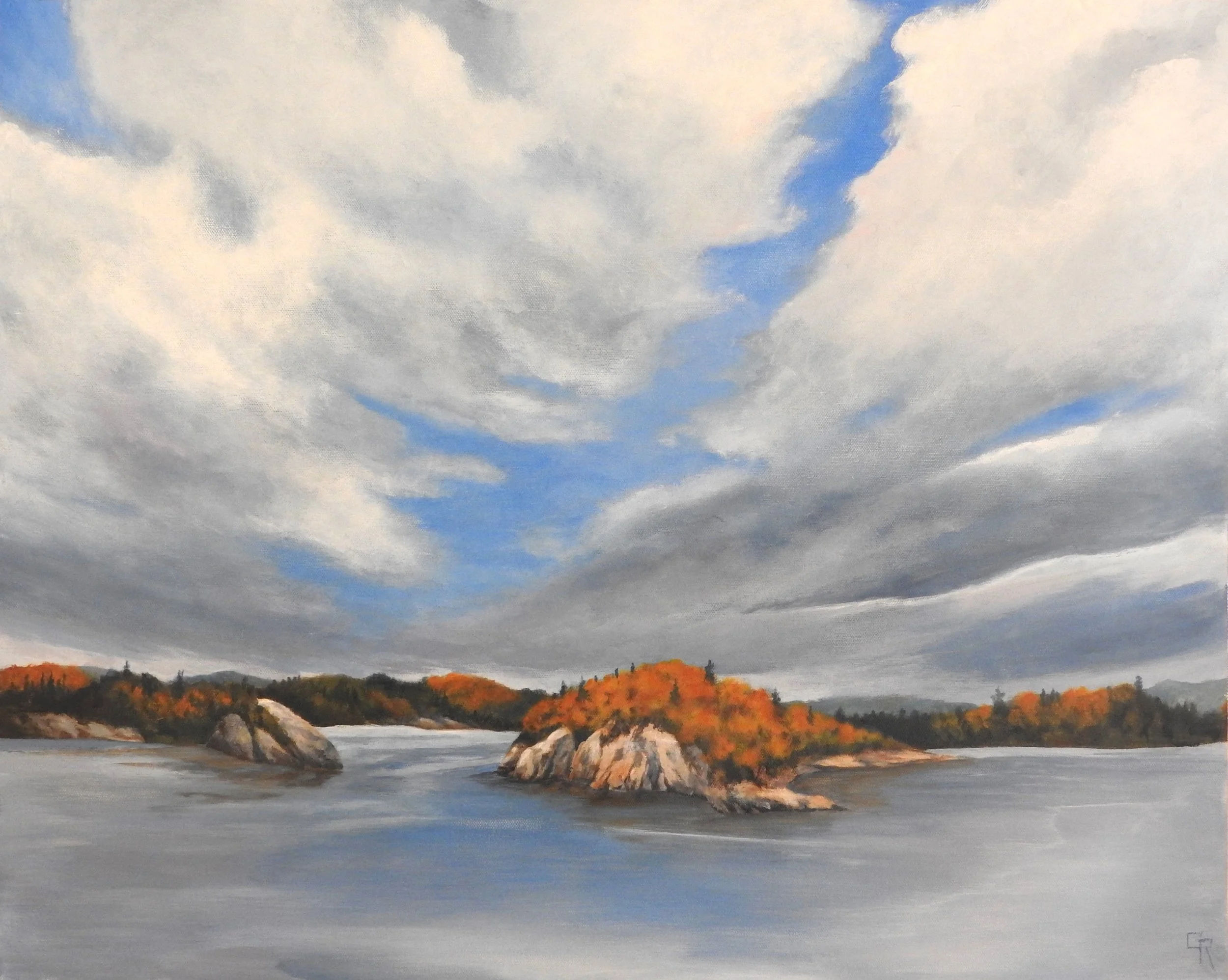 Clearing Sky (30 x 24, acrylic) SOLD