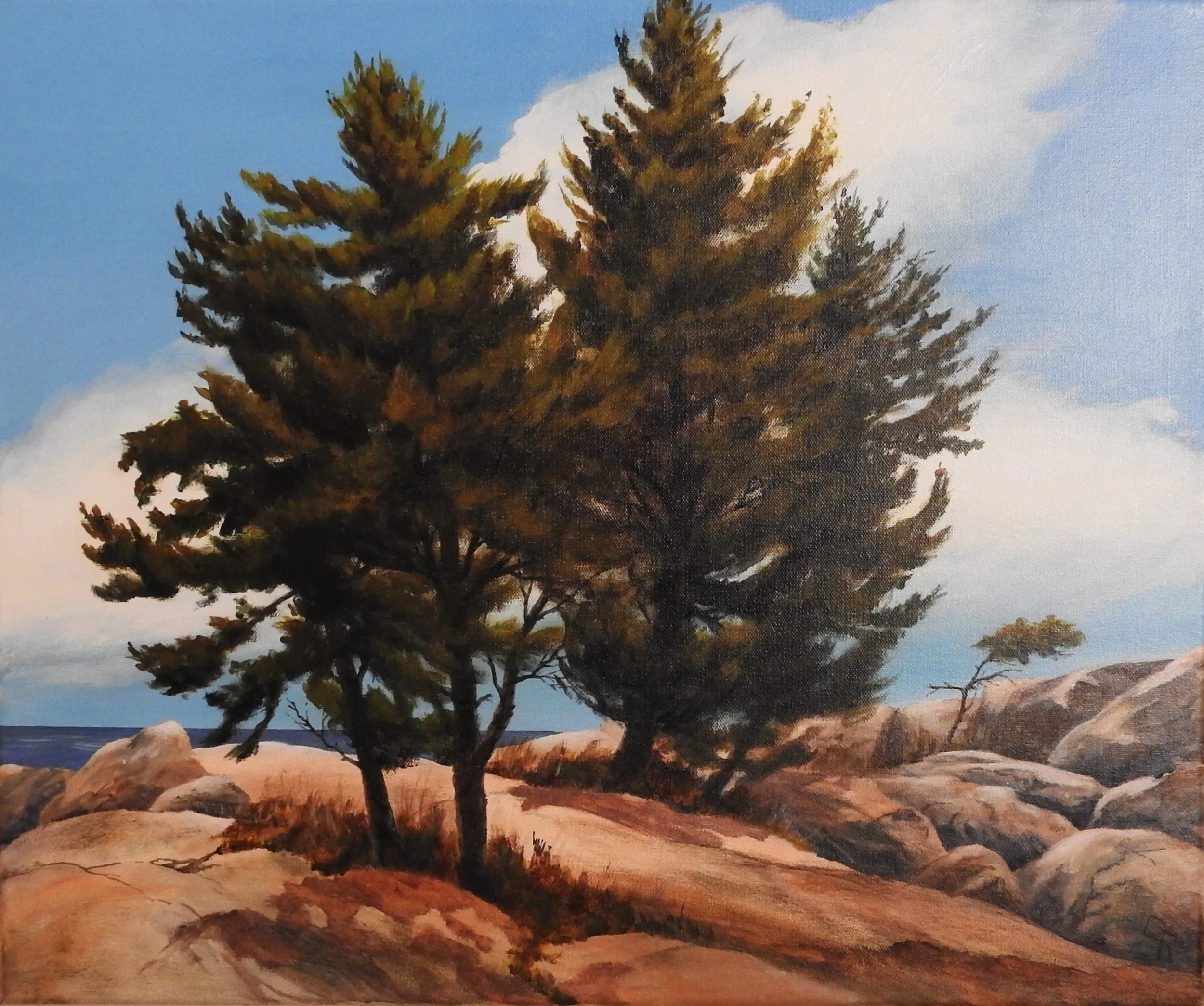 That AFternoon by the Bay (24 x 20, acrylic) AVAILABLE $350.00 CAN