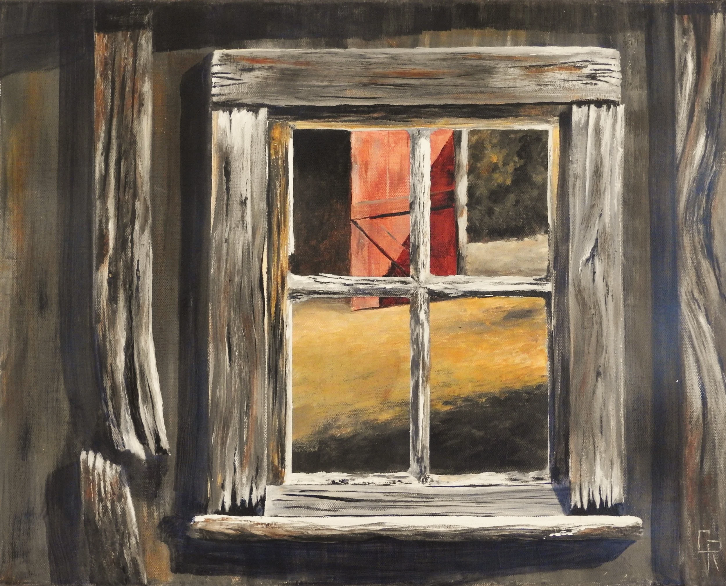 Looking Through (24 x 18, acrylic - SOLD)