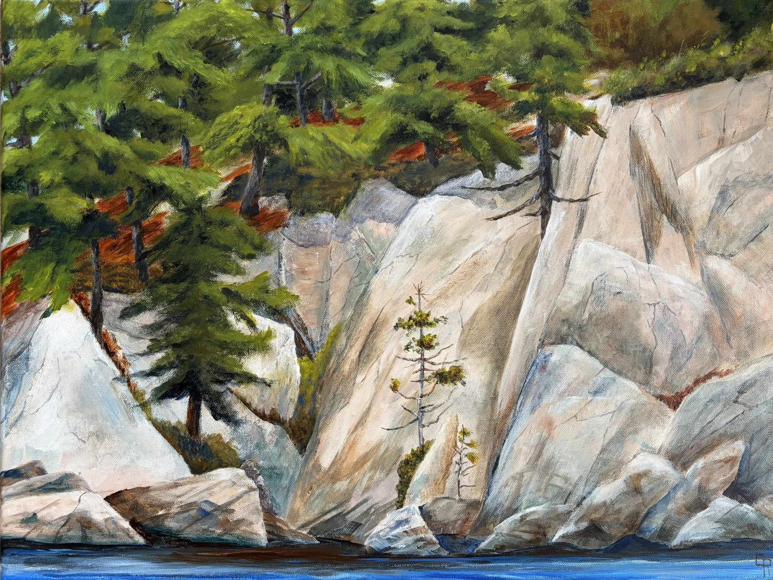 Cliff Face (24x18, acrylic) $300.00 CAN