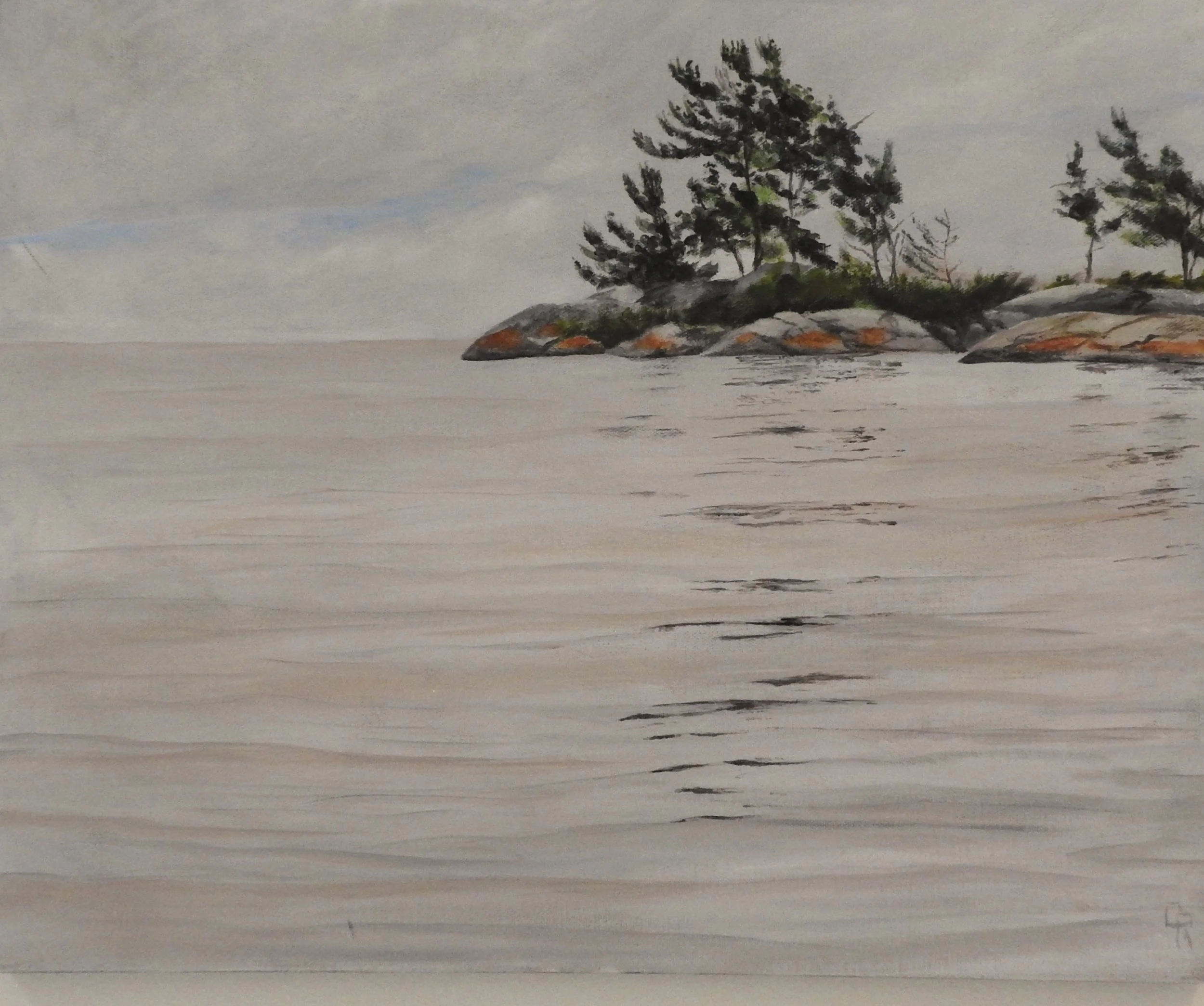 Quiet Waters (18 x 16, acrylic) SOLD