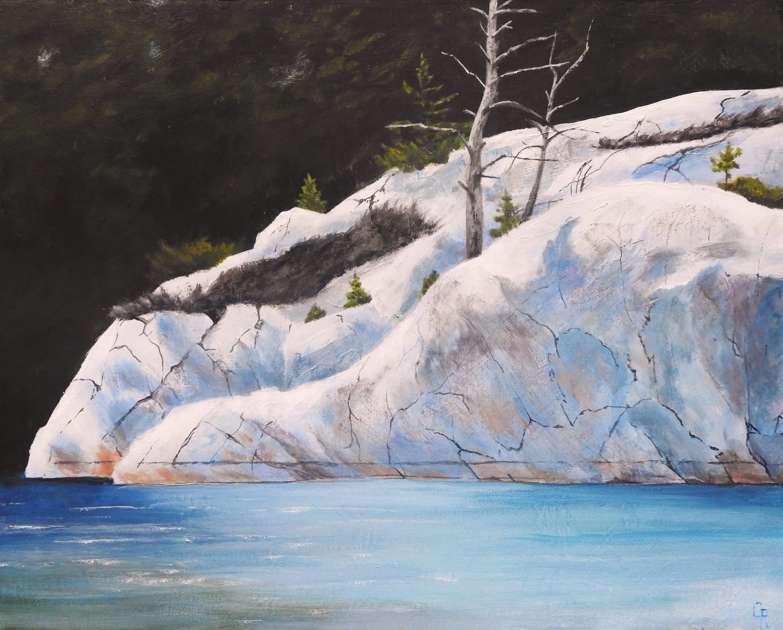 Killarney Shoreline (20 x 16, acrylic - AVAILABLE $200.00 CAN) 
