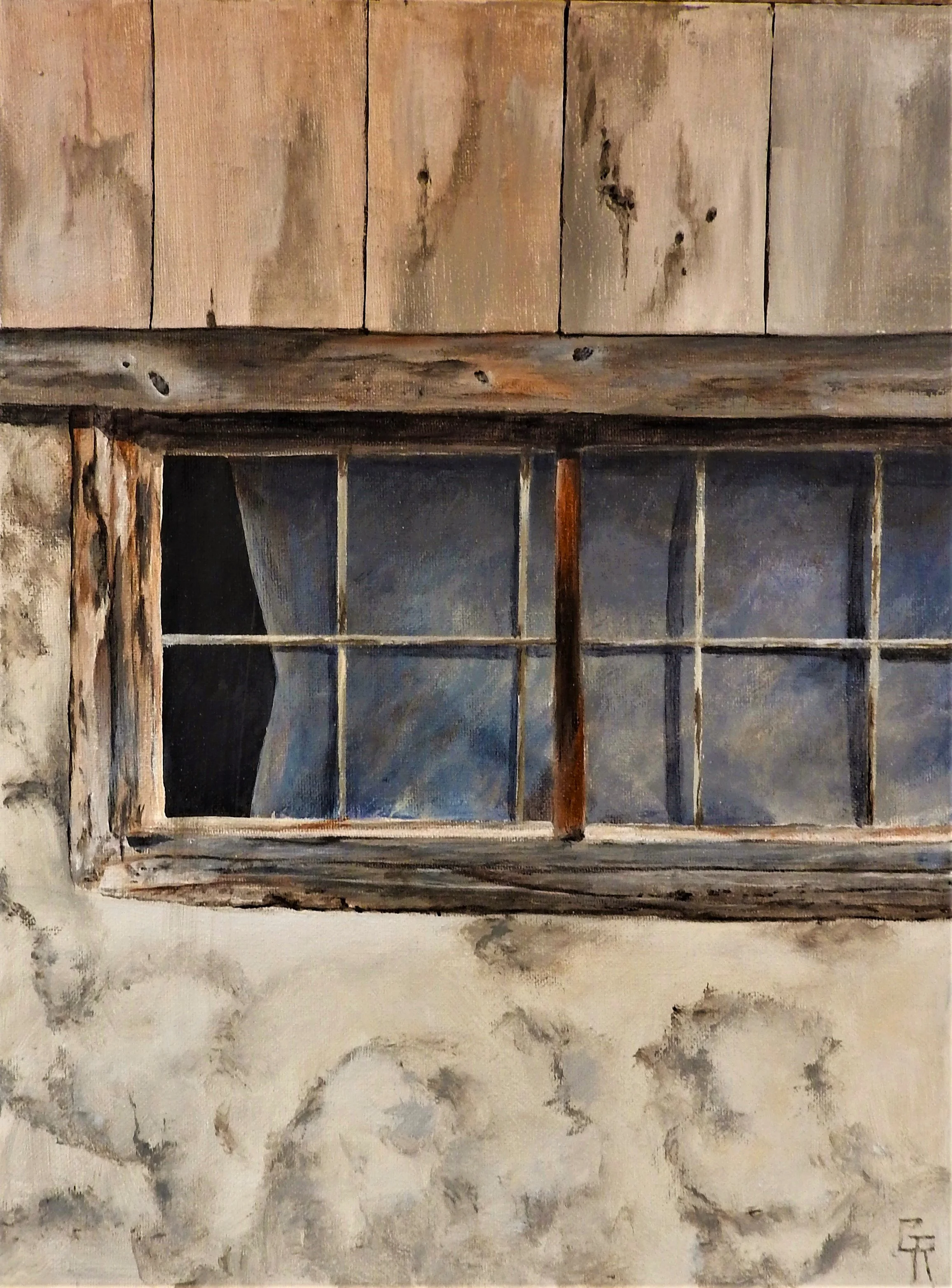 Barn Window (11 x 14, acrylic - SOLD)