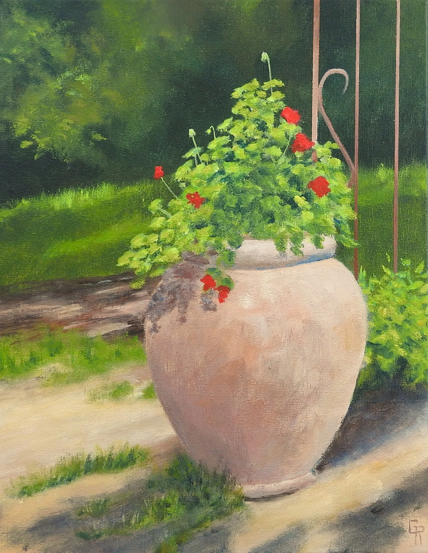 Tuscan Flowerpot (11 x 14, acrylic) AVAILABLE $150.00 CAN