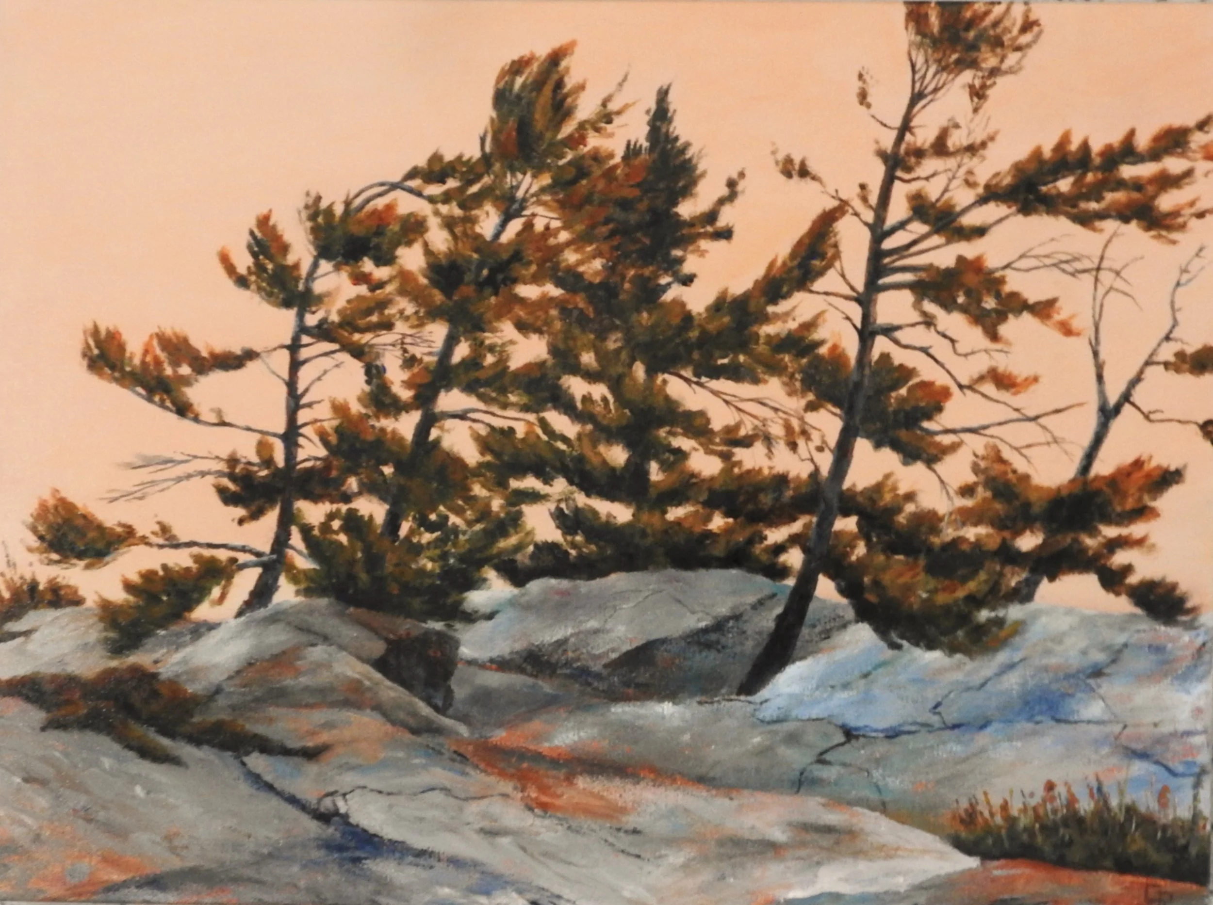 Dawn- Georgian Bay (24 x 18, Acrylic) SOLD 