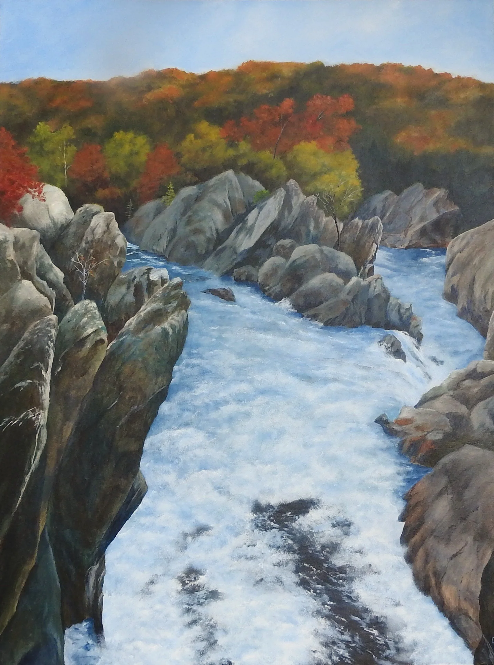 The Gorge (48 x 60, acrylic - AVAILABLE $1500.00 CAN)