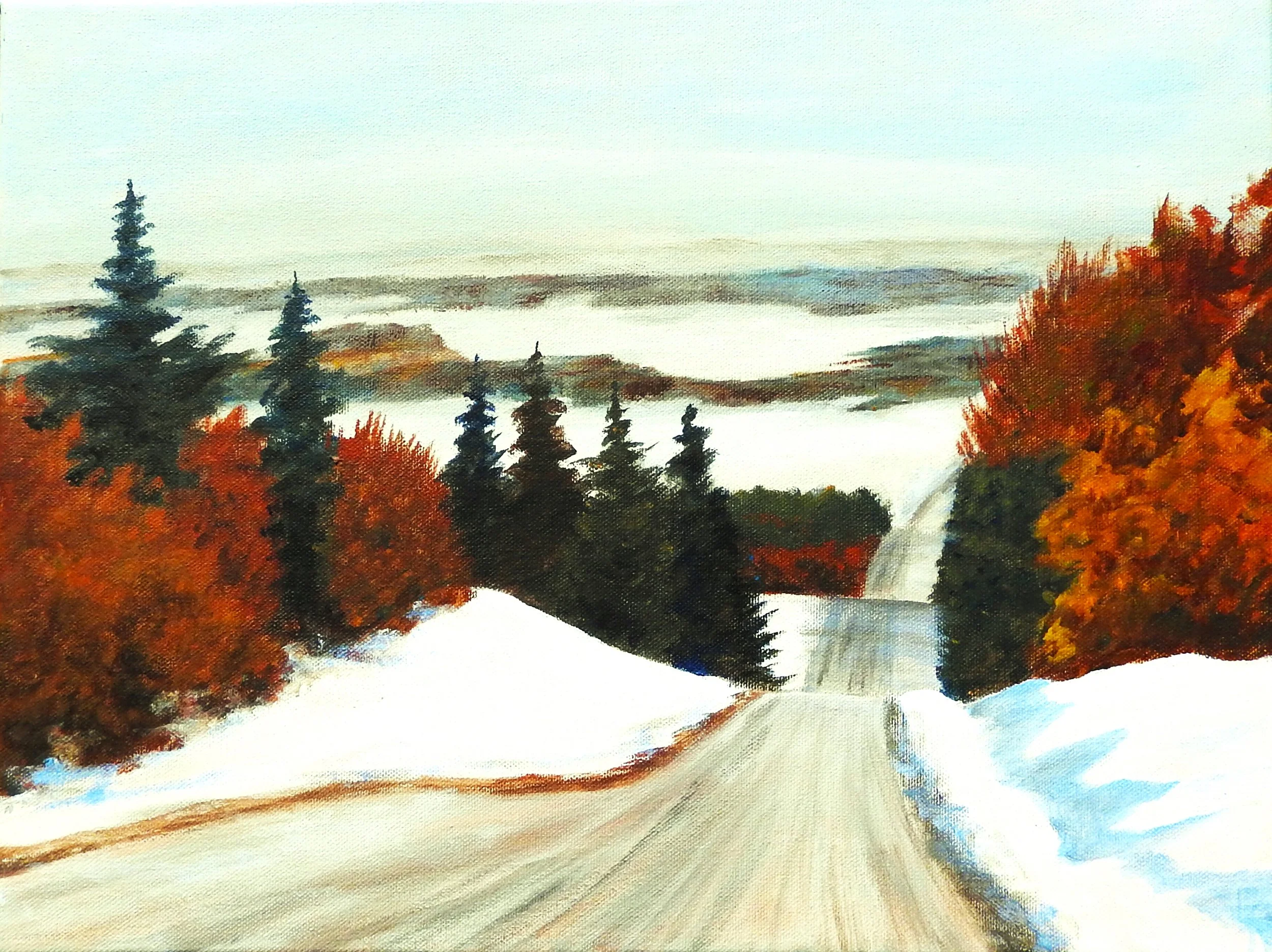 Into the Valley (14 x 11, acrylic - SOLD)