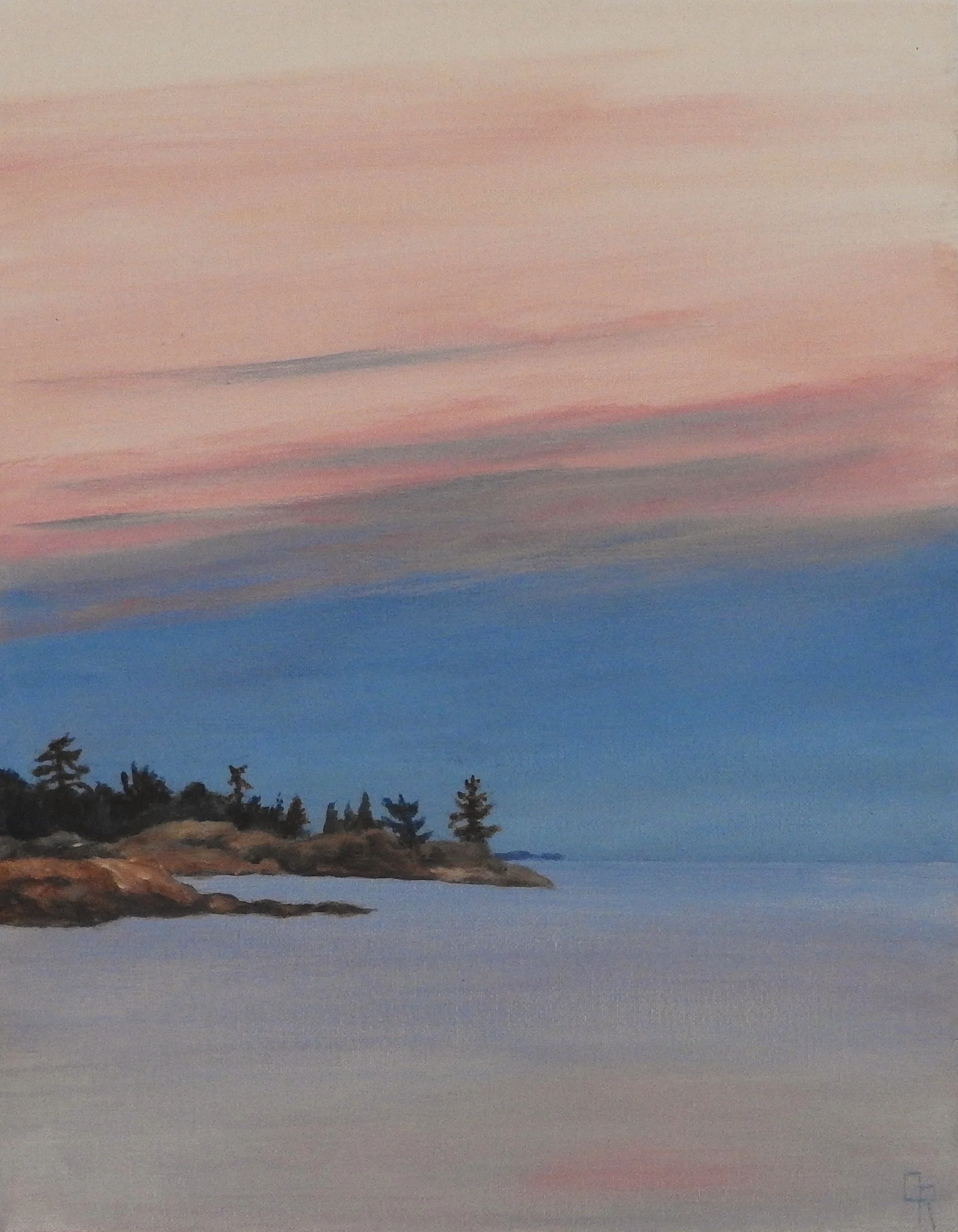 Killarney - Dusk (16 x 20, acrylic, AVAILABLE $200.00 CAN)