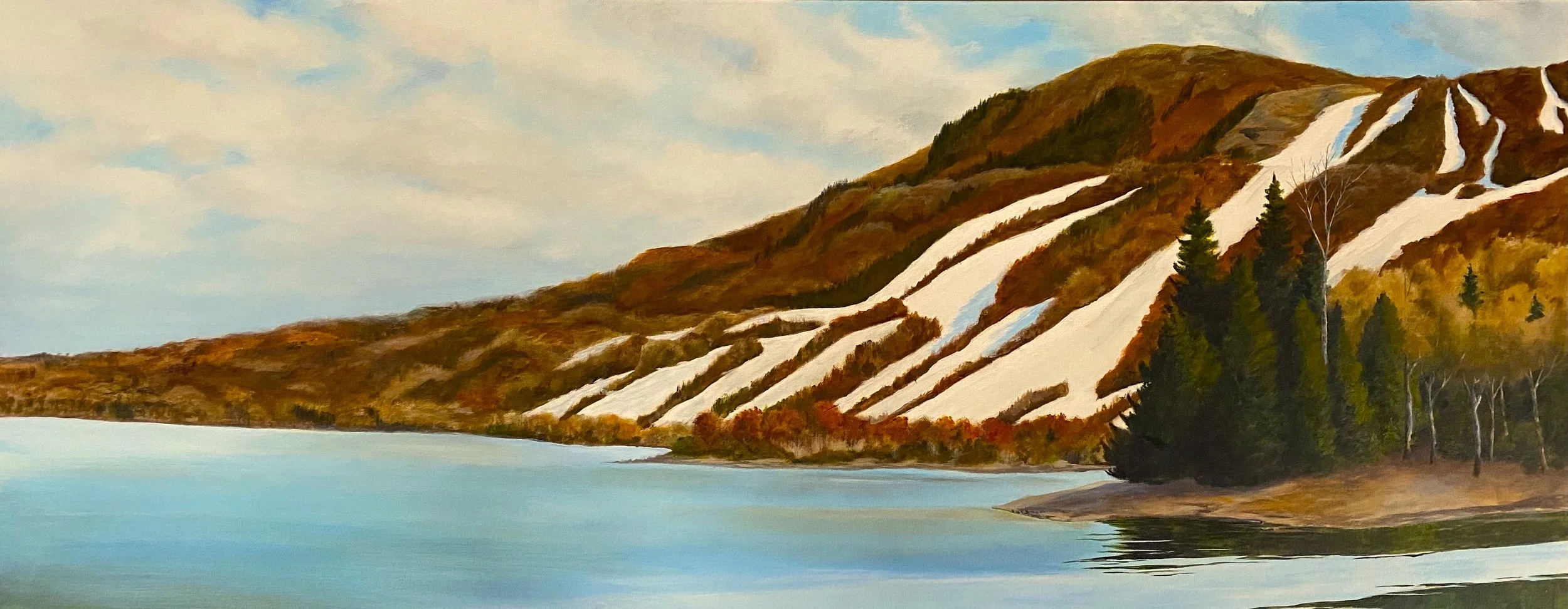 First Snowfall ( 60 x 30, acrylic) 