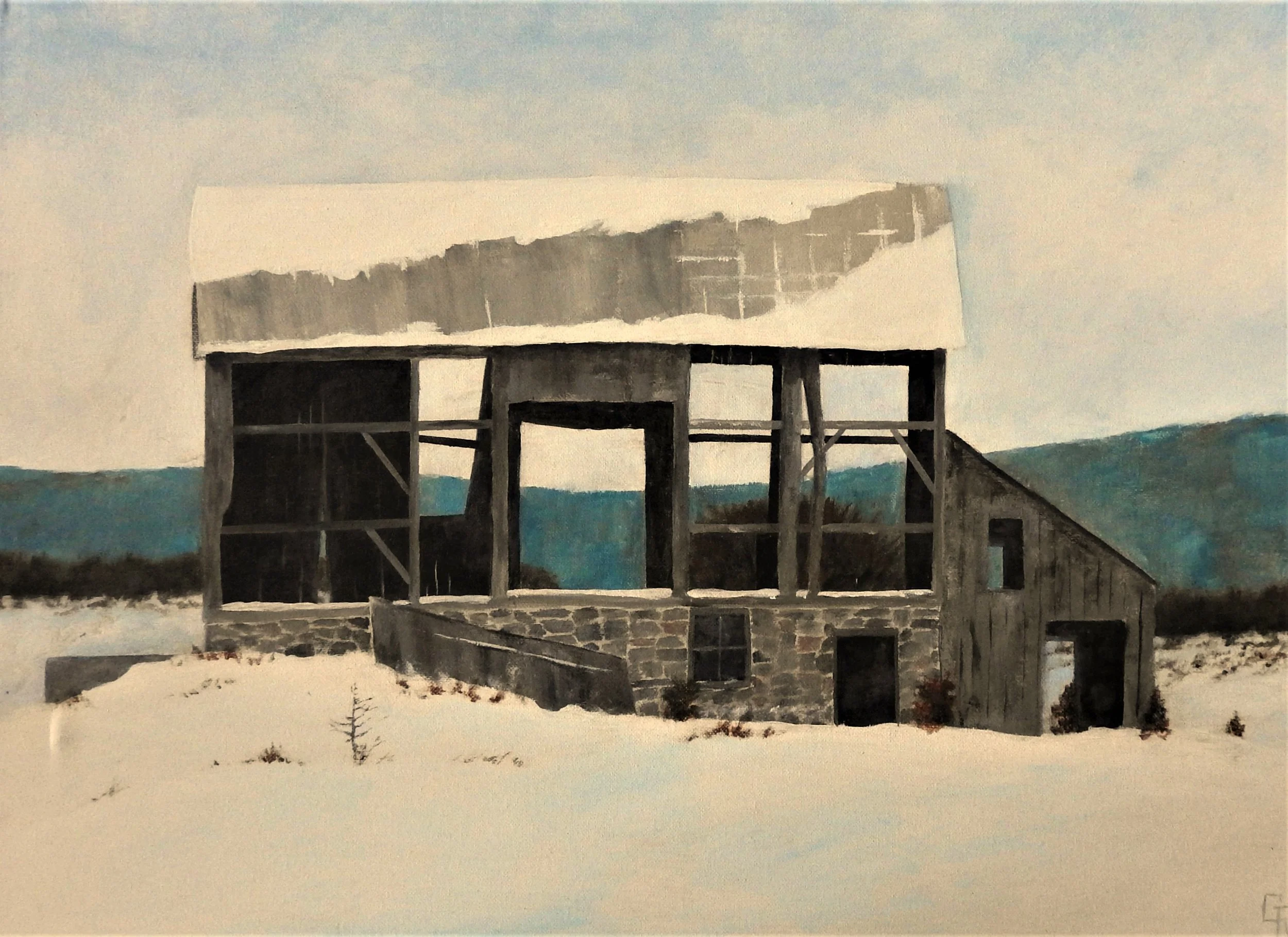 Abandoned (24 x 18, acrylic - Available $300.00 CAN)