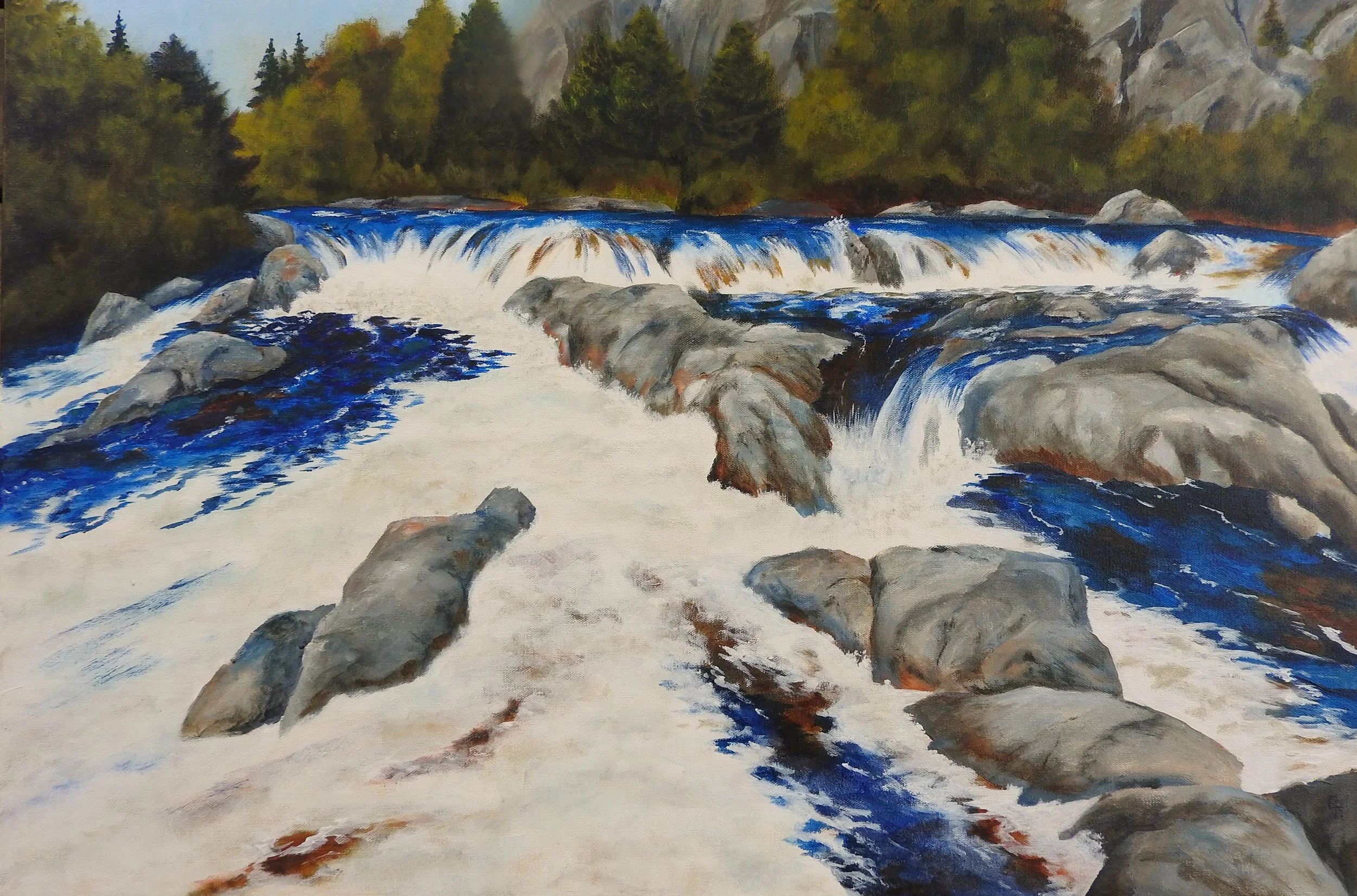 Northern Rapids (36 x 24, acrylic - AVAILABLE $750.00 CAN)  