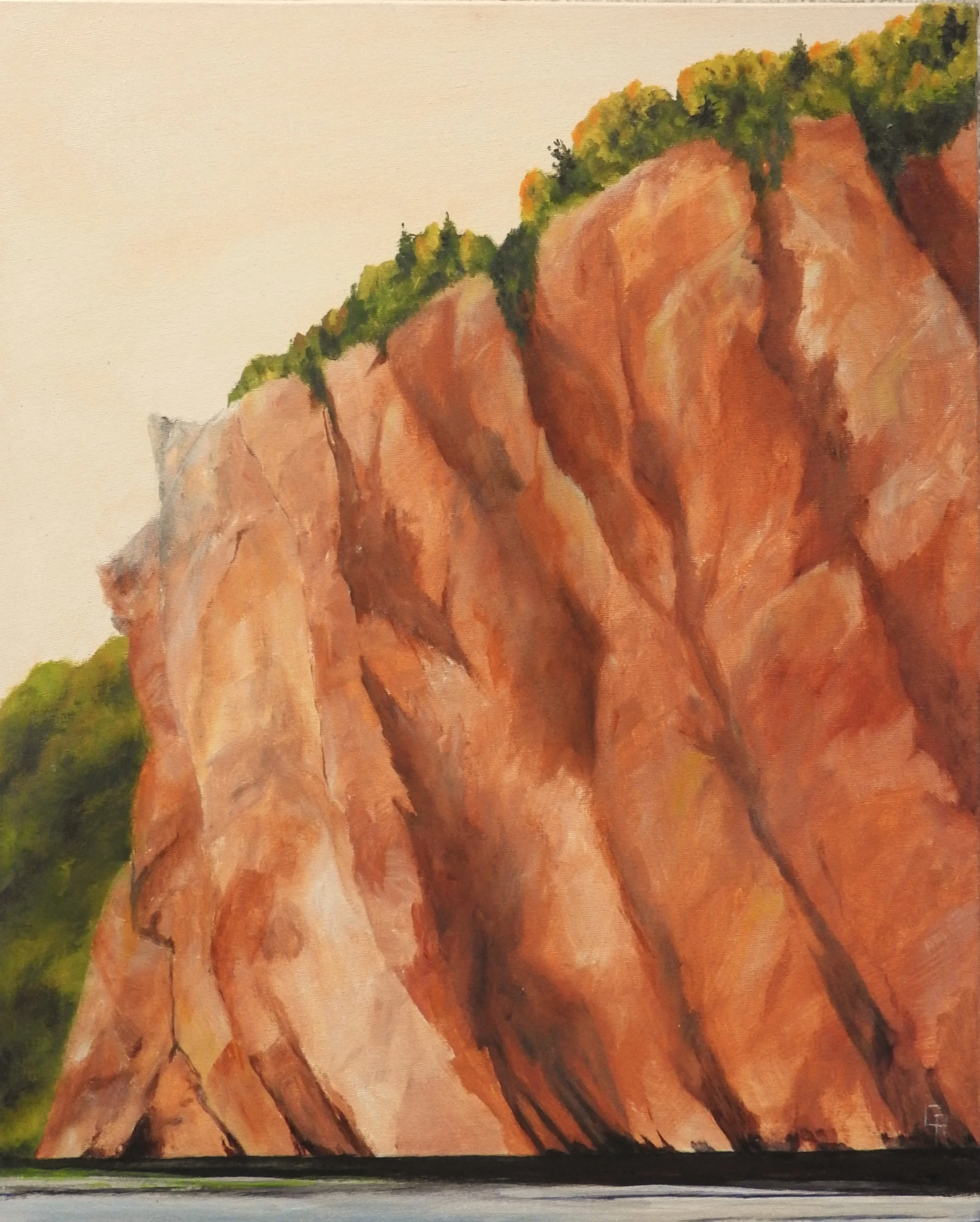 Evening - Bon Echo (18 x 24, acrylic - AVAILABLE $250.00 CAN) 