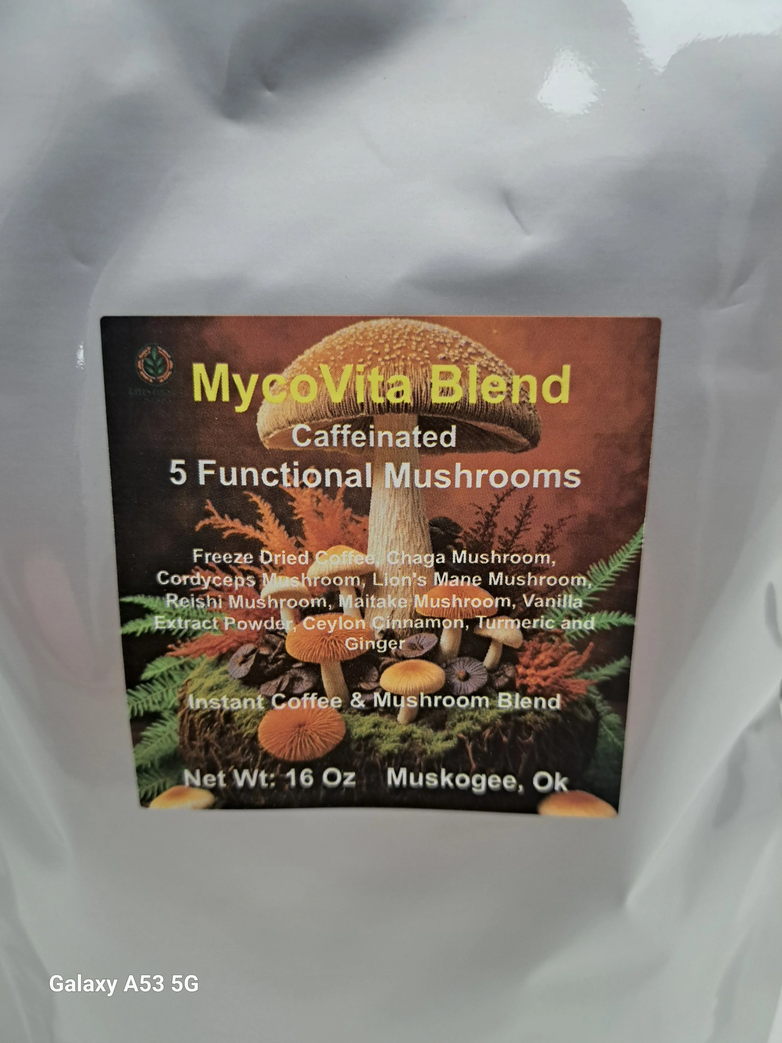 MycoVita Mushroom Coffee Blend with Chaga, Lion’s Mane, Reishi, Maitake & Cordyceps