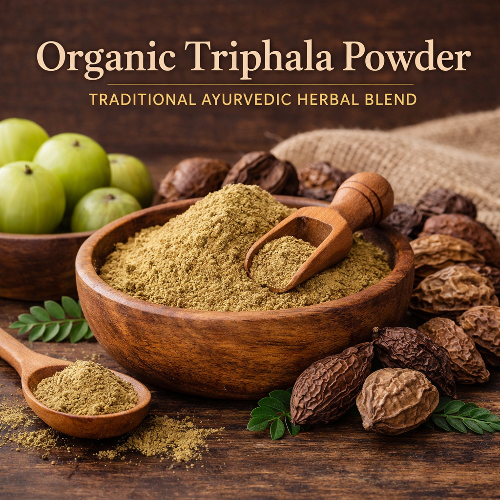 Organic Triphala Powder | Traditional Ayurvedic Herbal Blend