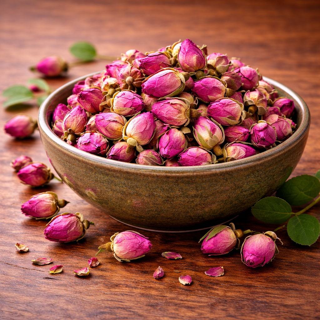 Whole Rose Buds | Premium Dried Rose Buds for Tea