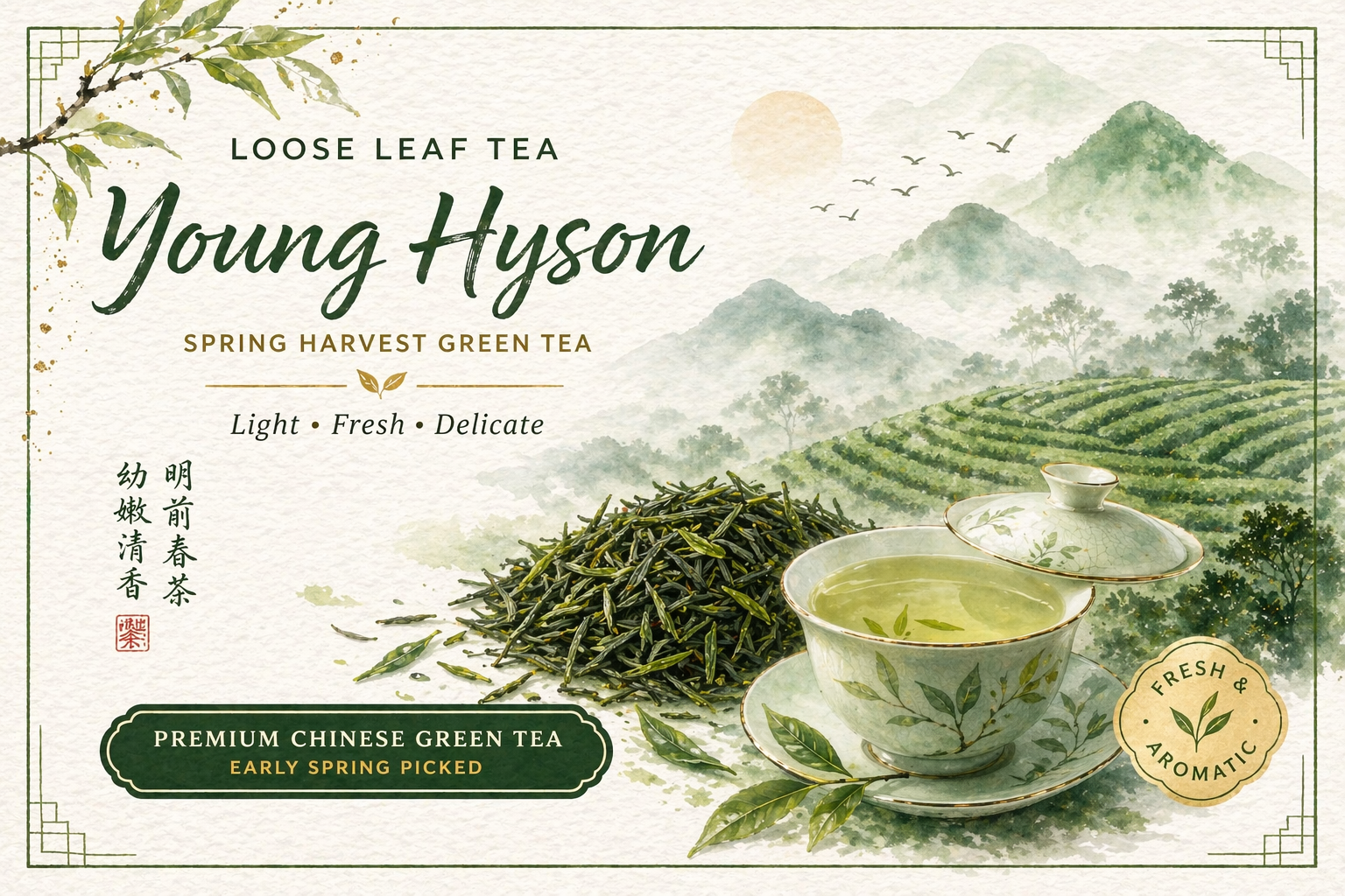 Young Hyson Green Tea | Traditional Chinese Green Tea