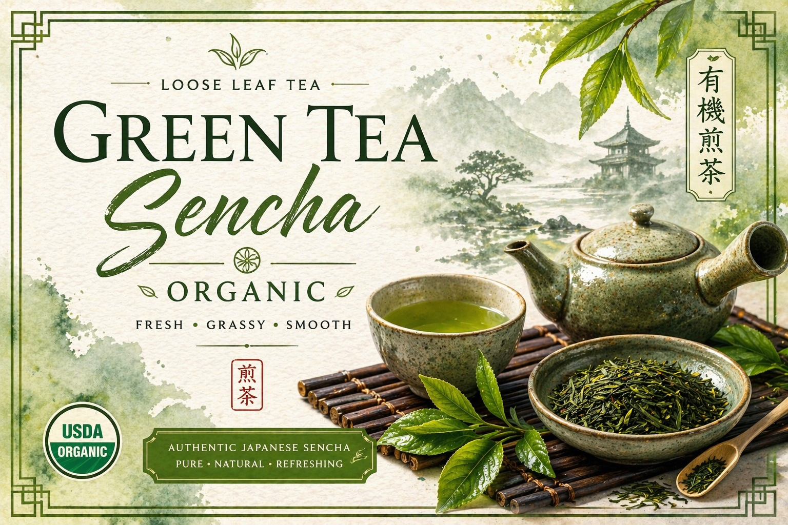 Organic Sencha Green Tea | Premium Japanese Green Tea