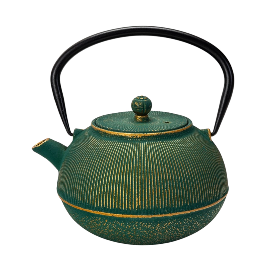 Tokusa Green 27oz Cast Iron Tea Pot with BOX