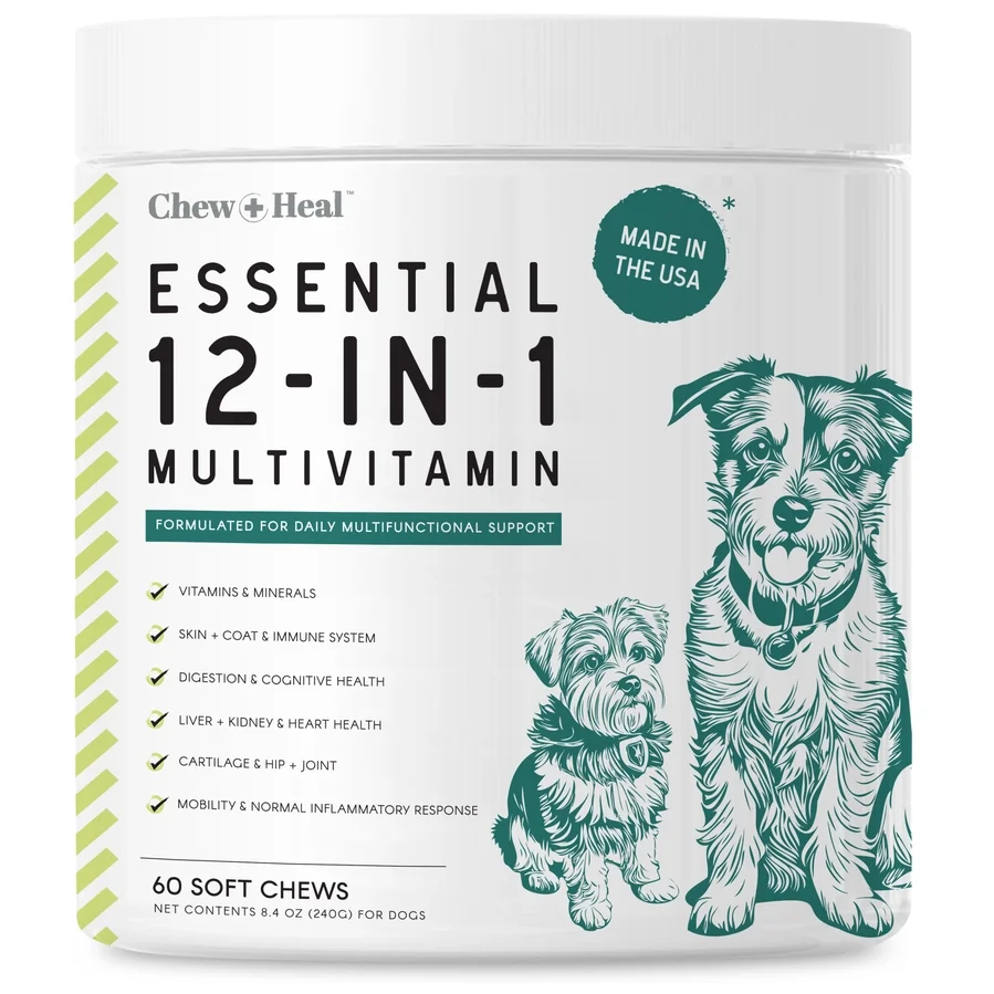 Chew & Heal 12-in-1 Multivitamin Dog Chews | Daily Wellness Support