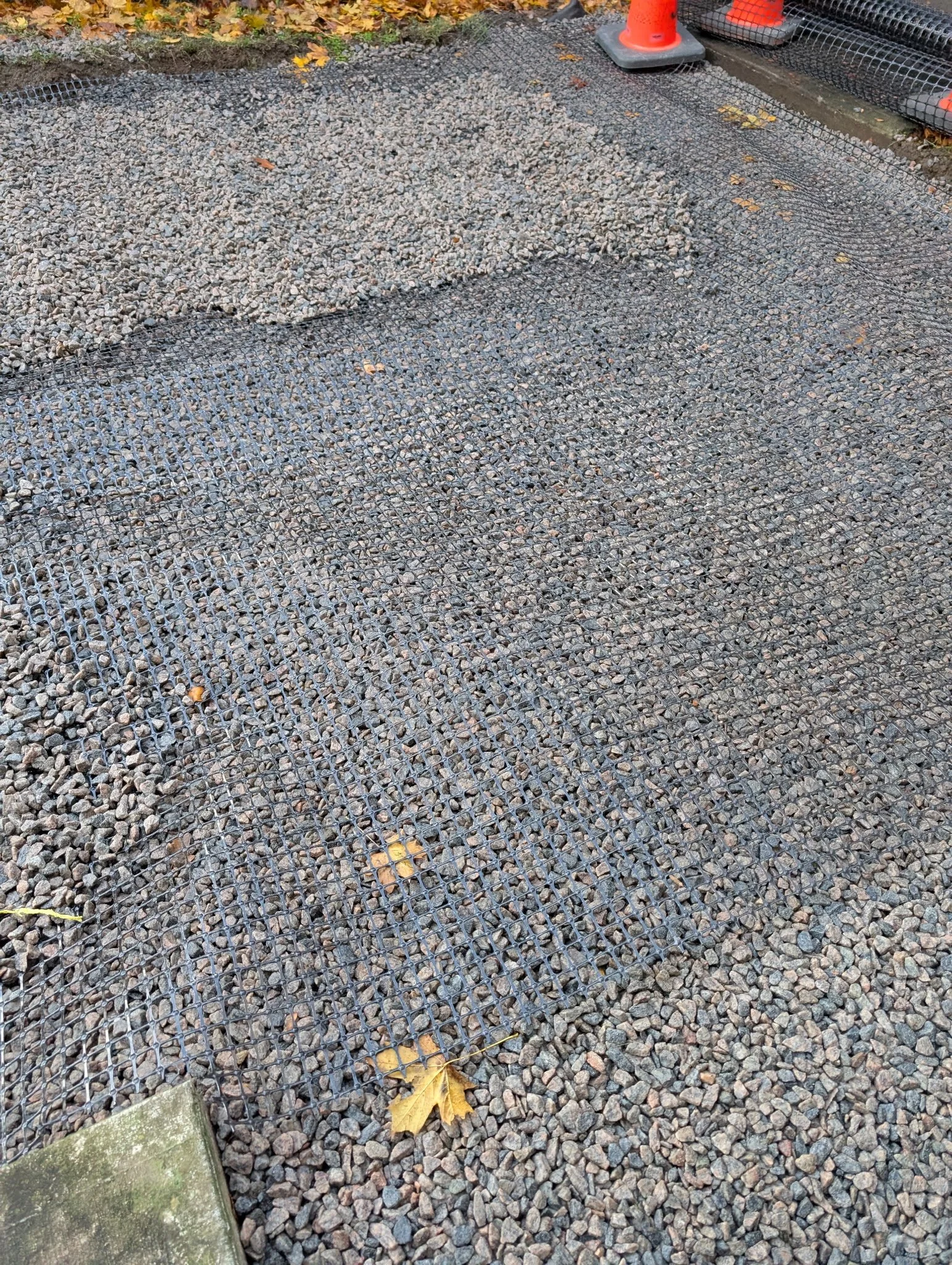 New parking area behind Jamestown Fire Station
