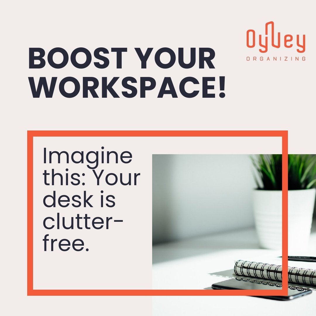 Everything has its place, and you know exactly where to find that report. A tidy workspace isn't just nice to look at; it's a productivity powerhouse. 
At Oyvey, we get that less mess means more success. 
Contact us for personalized organizing servic