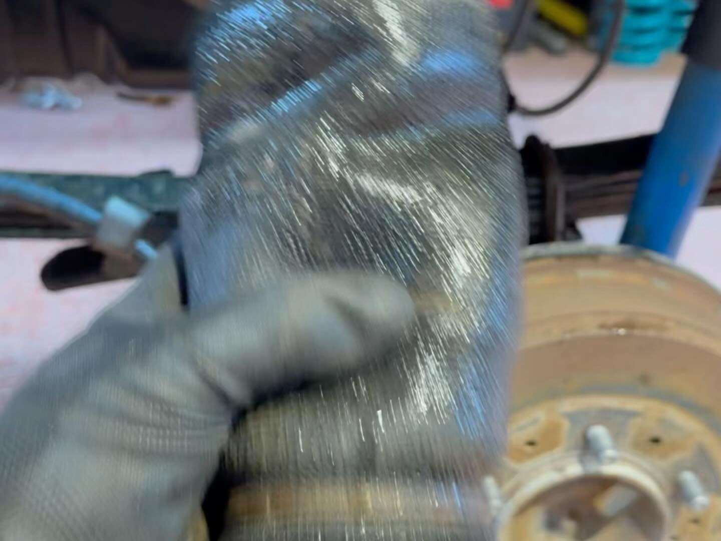 No - partially frozen water bags are not a suspension enhancement. &mdash; This gentleman originally bought this truck with an air lift system already installed on it. He began having issues with the air compressor running for long periods of time be