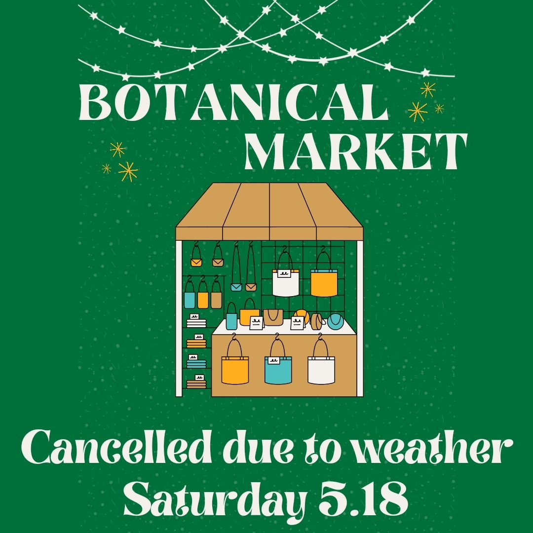 Our outdoor Botanical Market  tomorrow has been cancelled due to weather ✨️
.
.
We want all of our guest vendors to have a blast &amp; stay dry - as well as our customers 🌧
.
.
We will still be having a Cannoli Truck onsite 🧁
Plus, of course, dozen