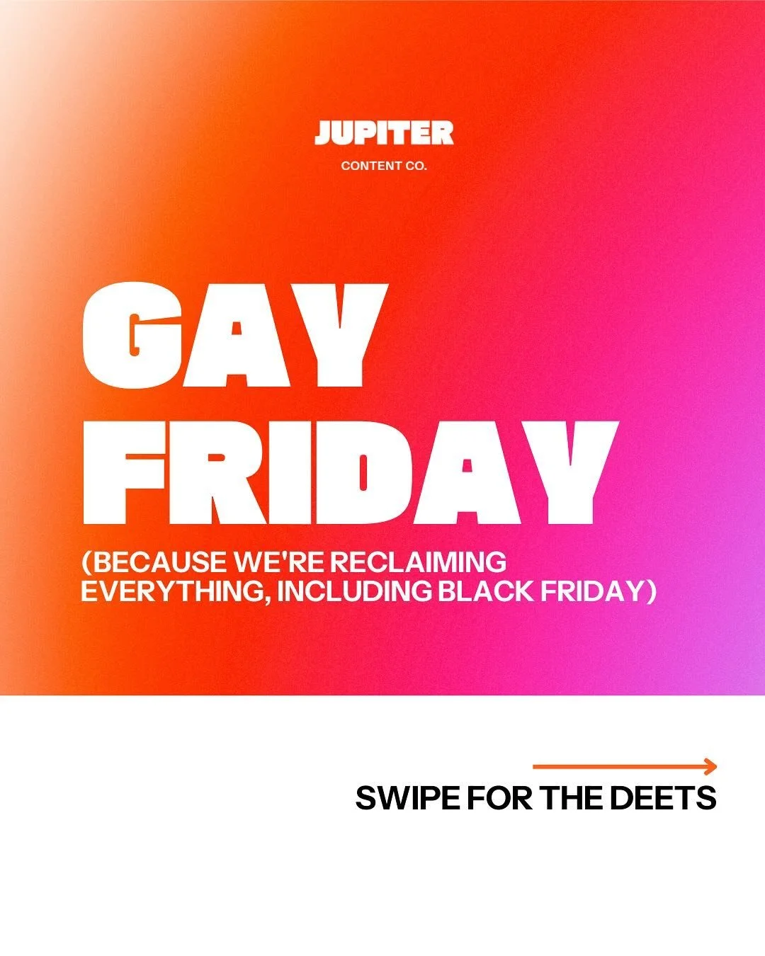 ✨ GAY FRIDAY SPECIAL ✨
your fave unhinged marketing strategist is offering 1-hr strategy sessions for $75 (because accessibility matters and everyone deserves strategy that works for them)

perfect for small business weirdos, corporate escape artists