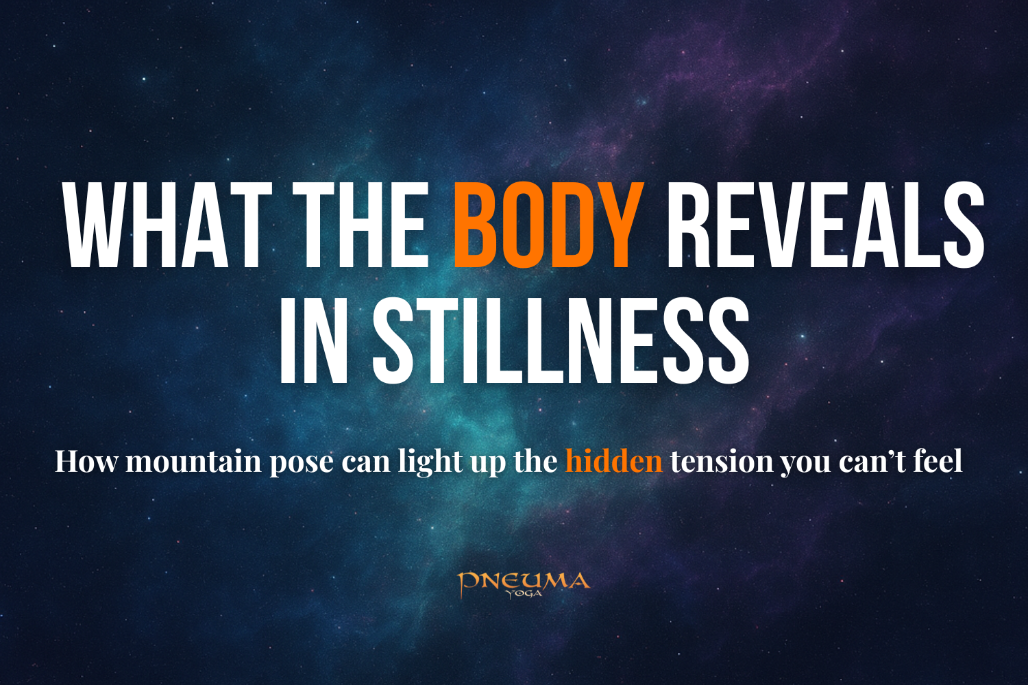 What the Body Reveals in Stillness