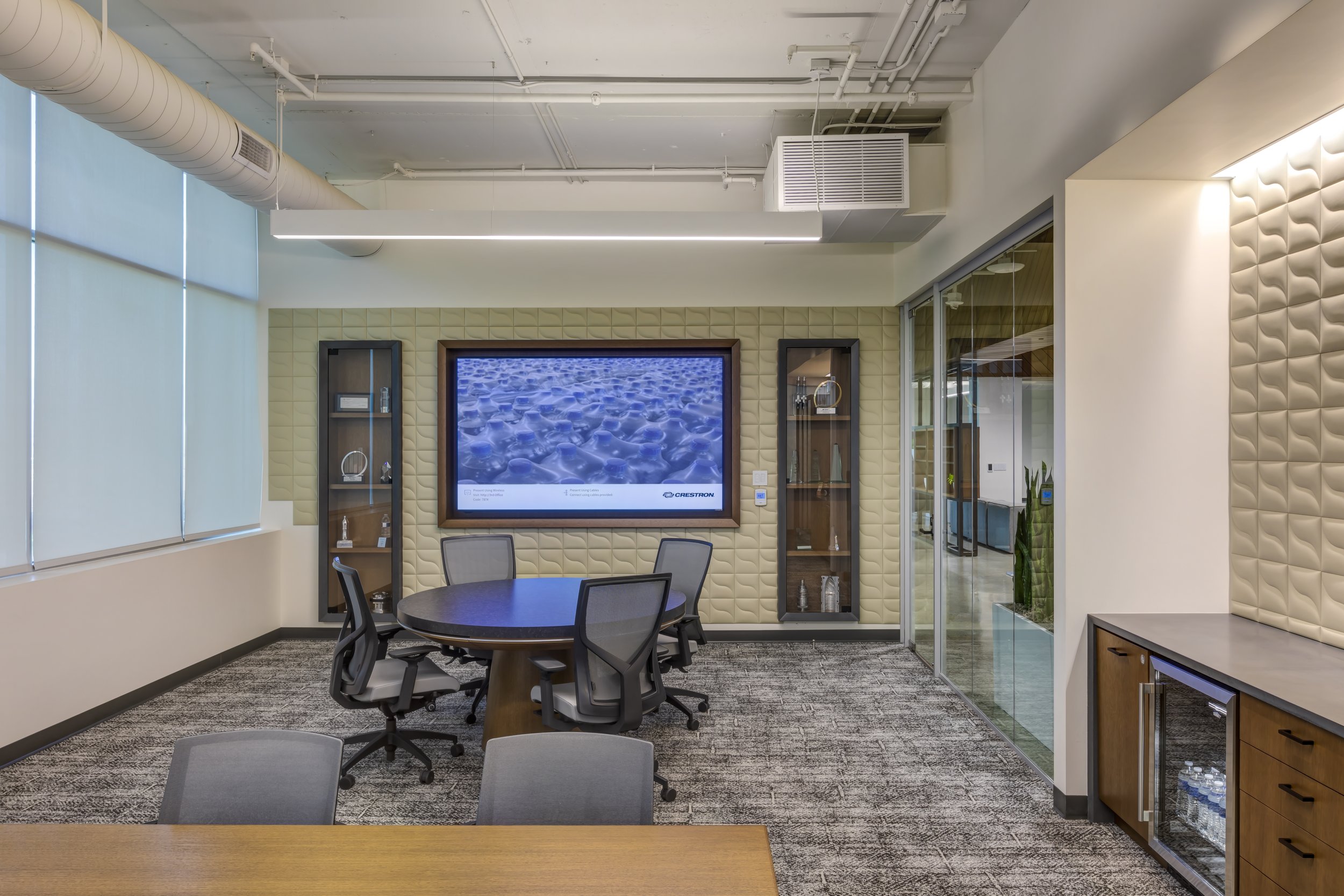 Niagara corporate headquarters meeting-room environment from a separate published project reference
