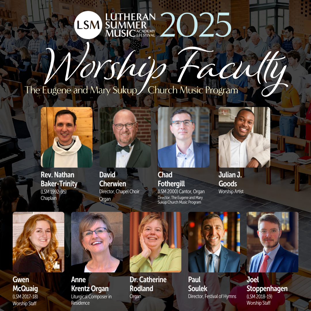 2025 Worship Faculty Announced