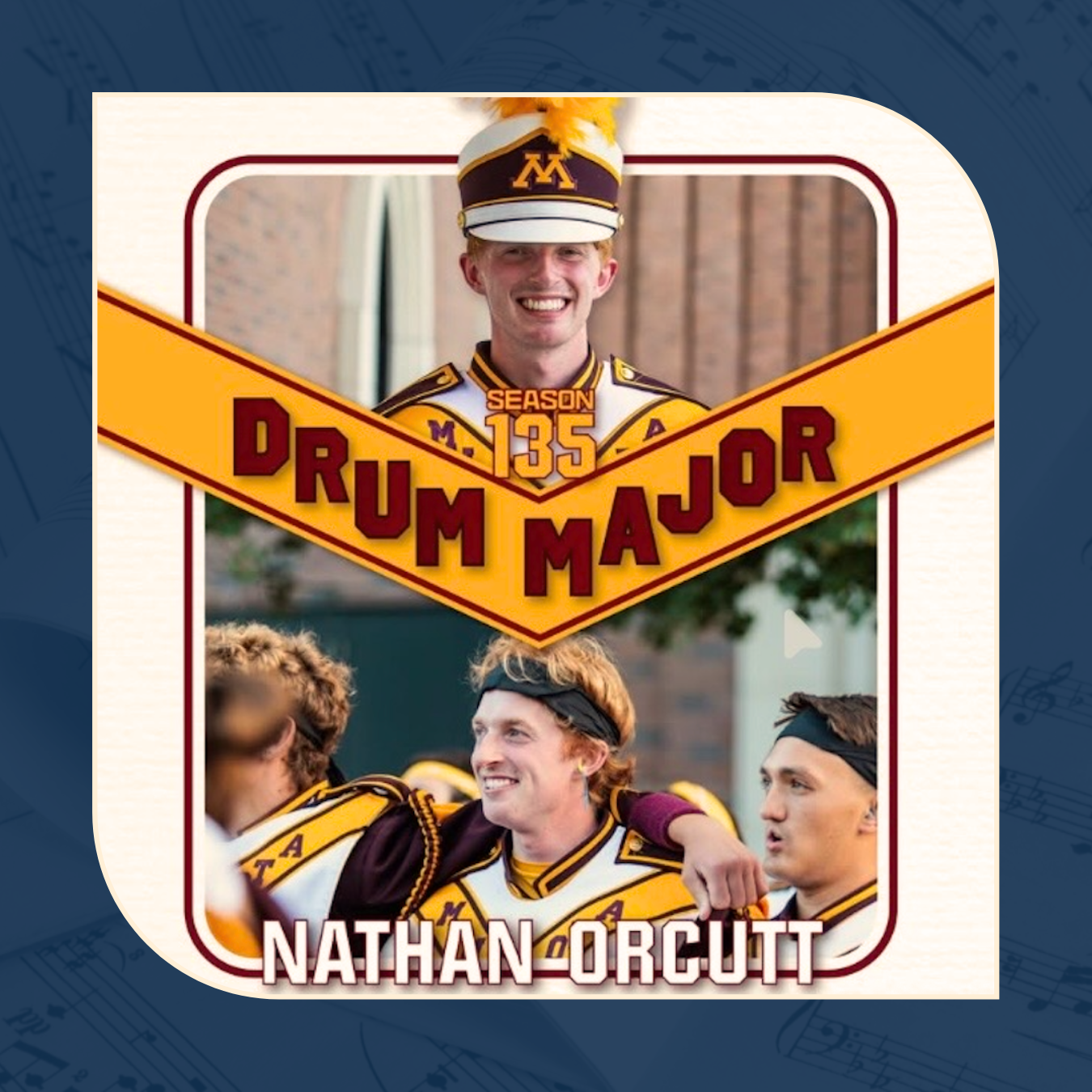 LSM Fellow Nathan Orcutt Named Drum Major of the University of Minnesota Marching Band