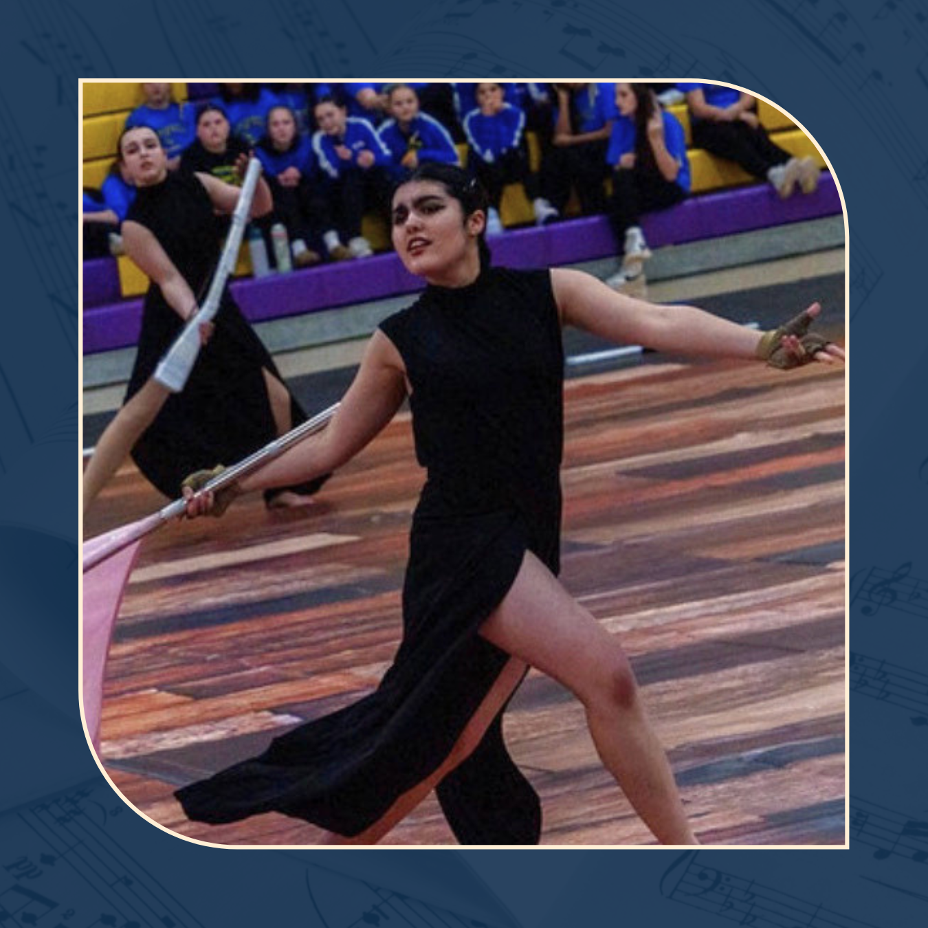 LSM Alum Competes with Color Guard Team